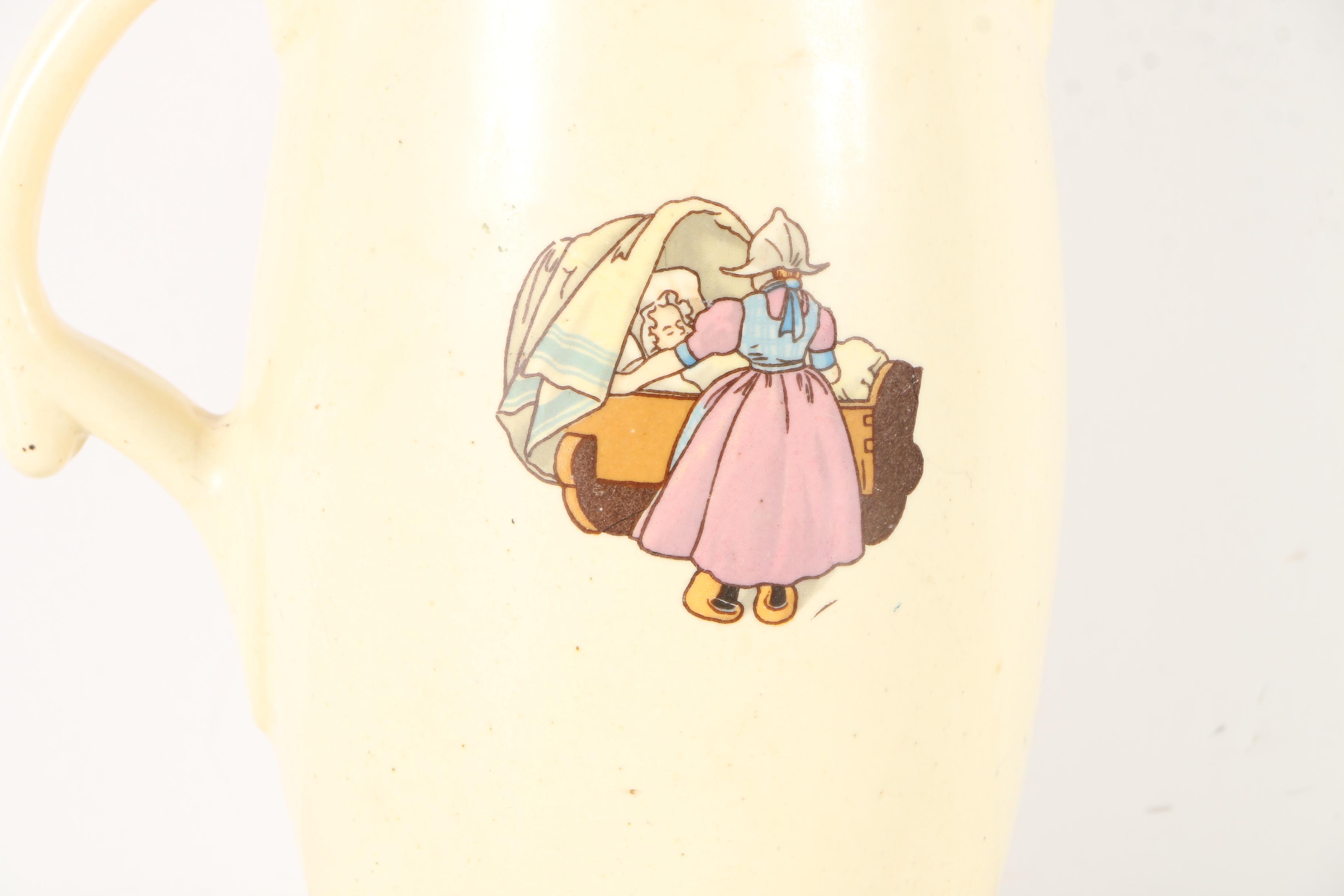 Hummel Offset Lithographs With Ceramic Pitcher