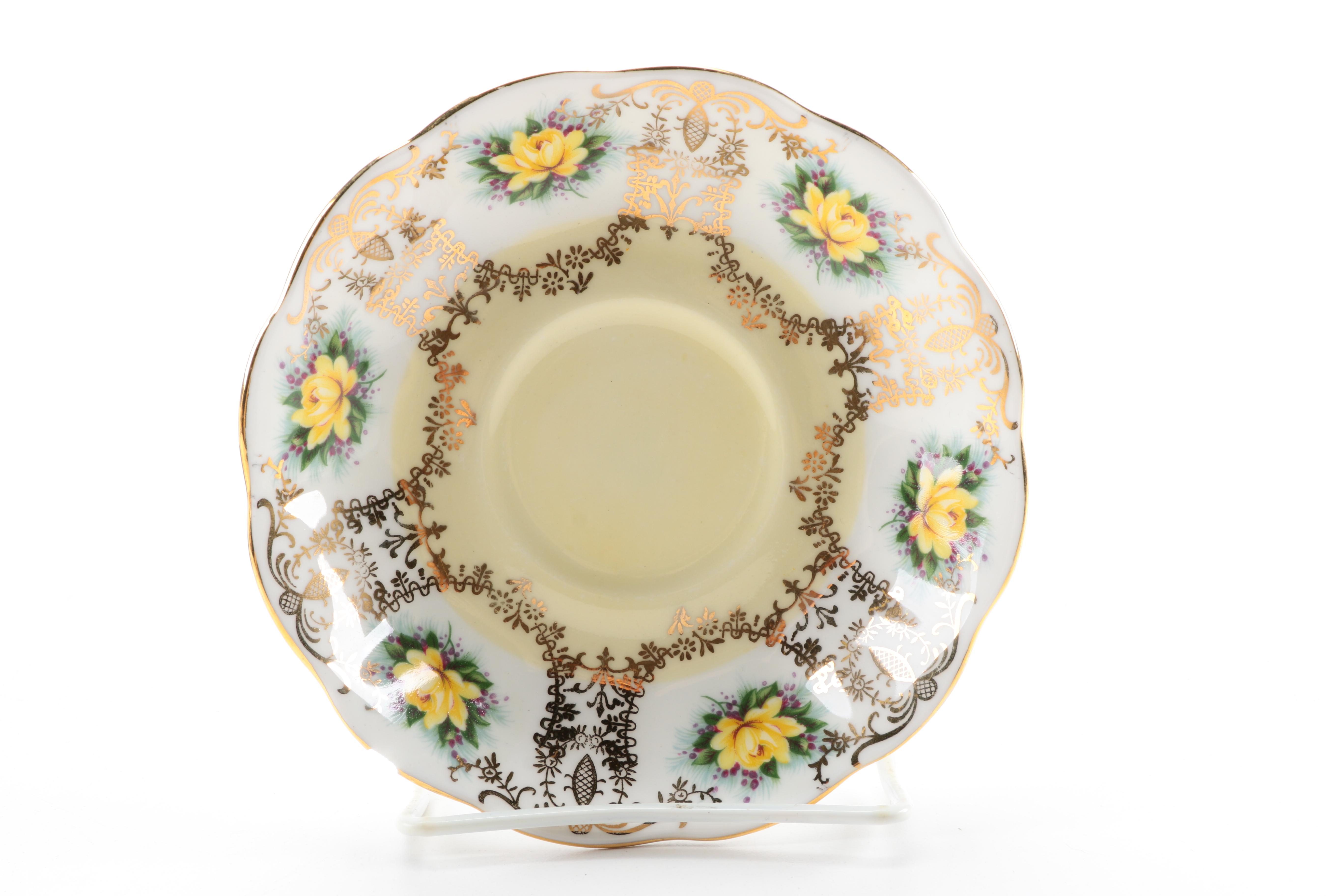 Assorted Saucers and Teacup