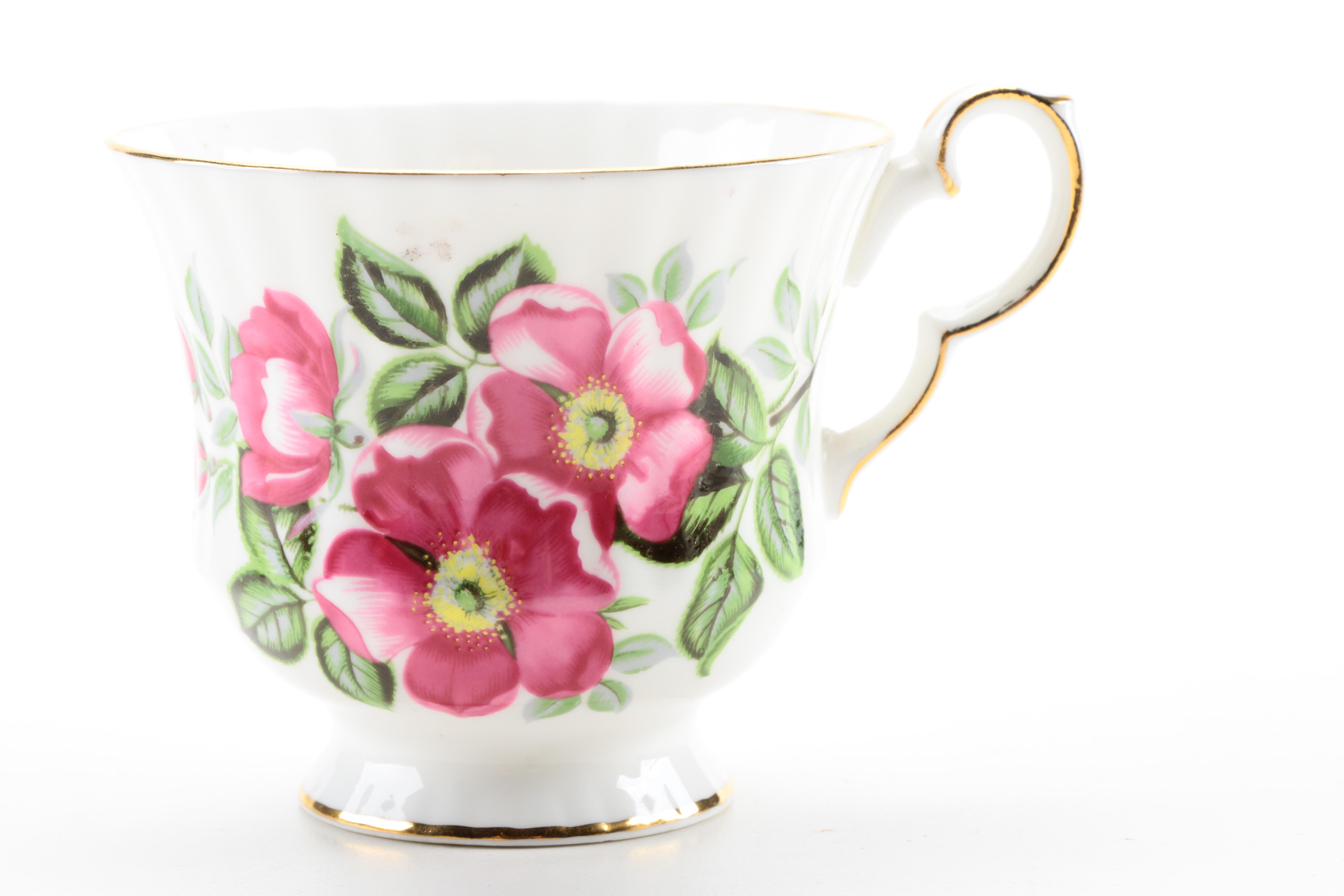 Assorted Saucers and Teacup