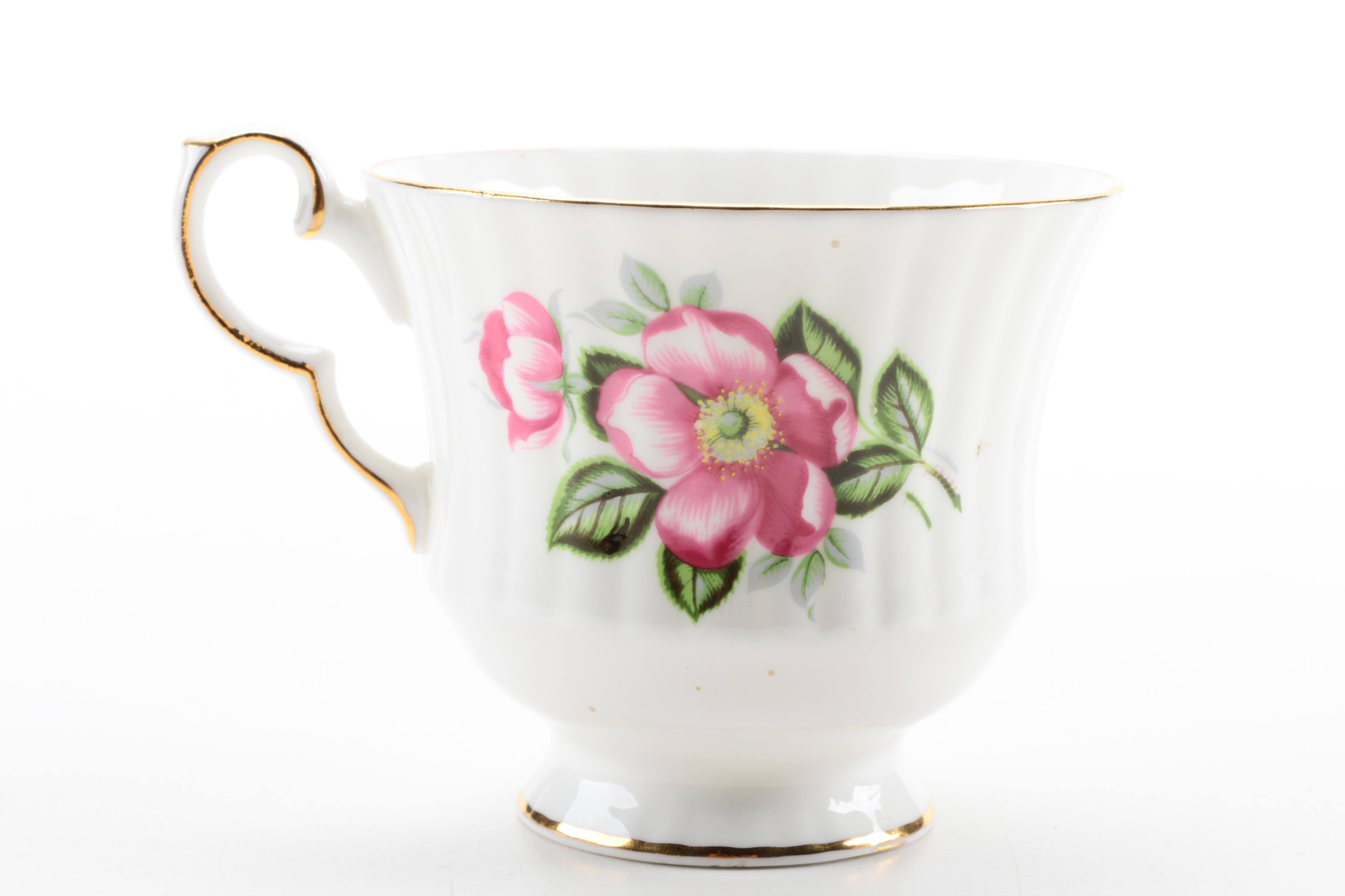 Assorted Saucers and Teacup