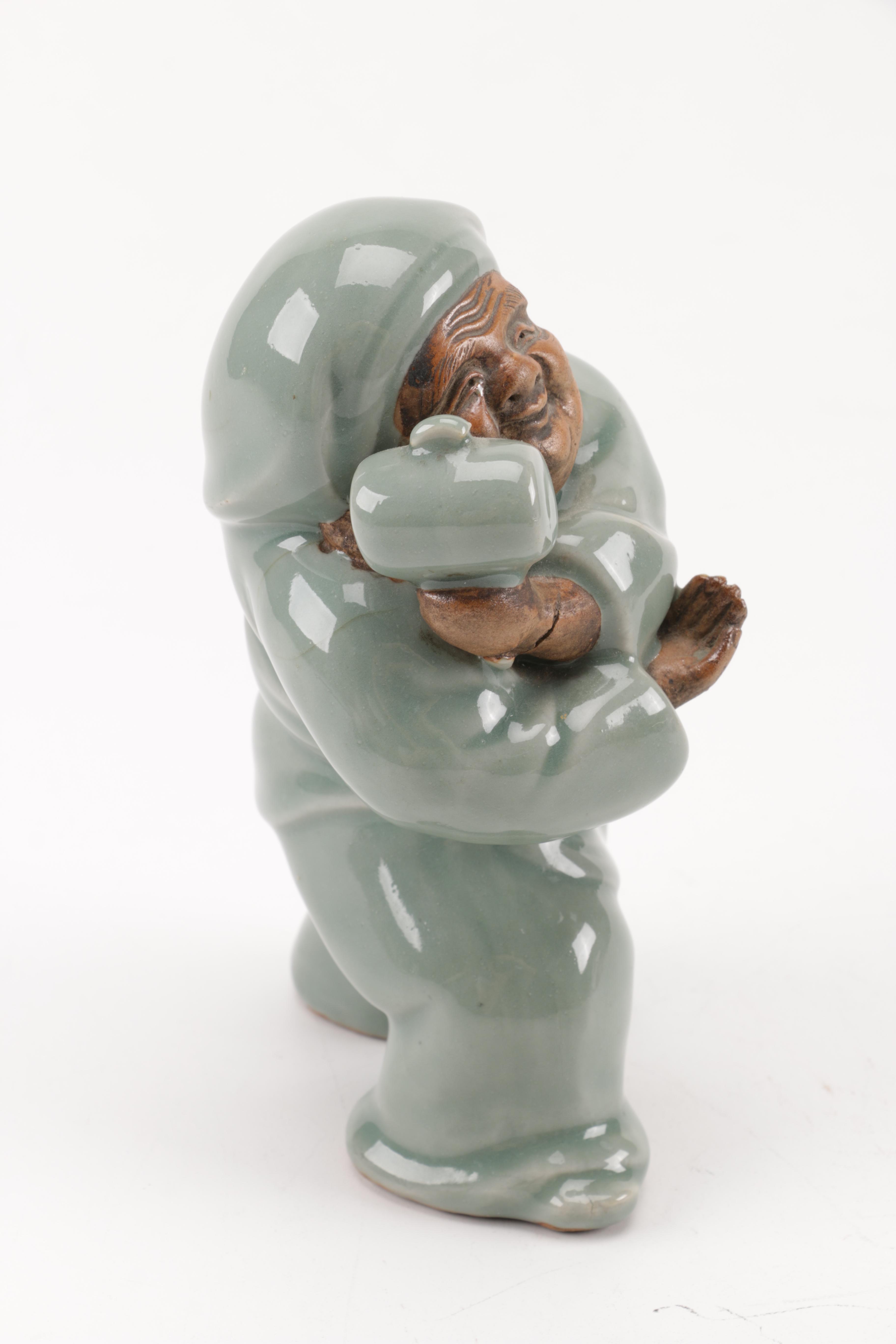 Daikokuten Ceramic Figurine