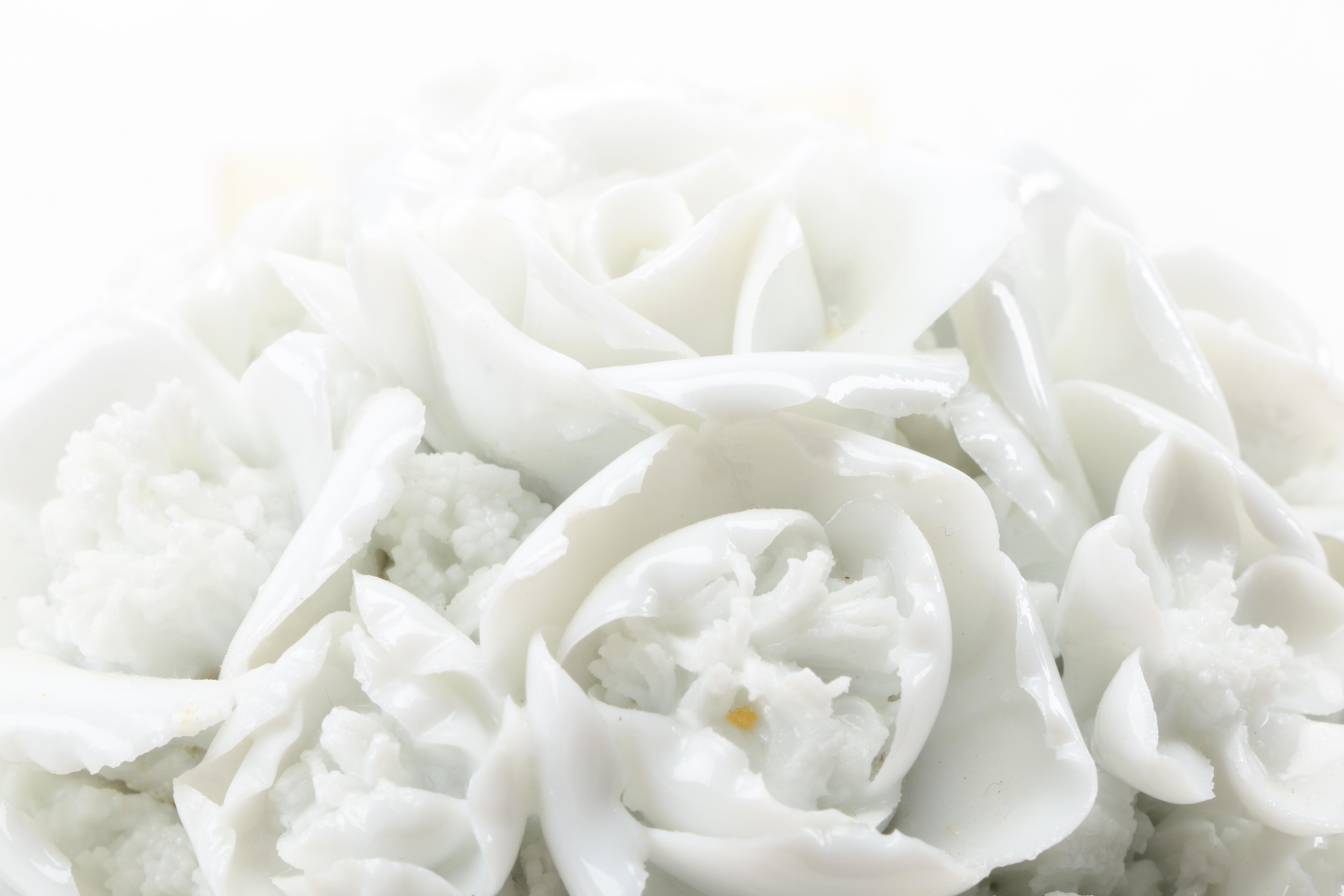 Ceramic Floral Theme Serveware