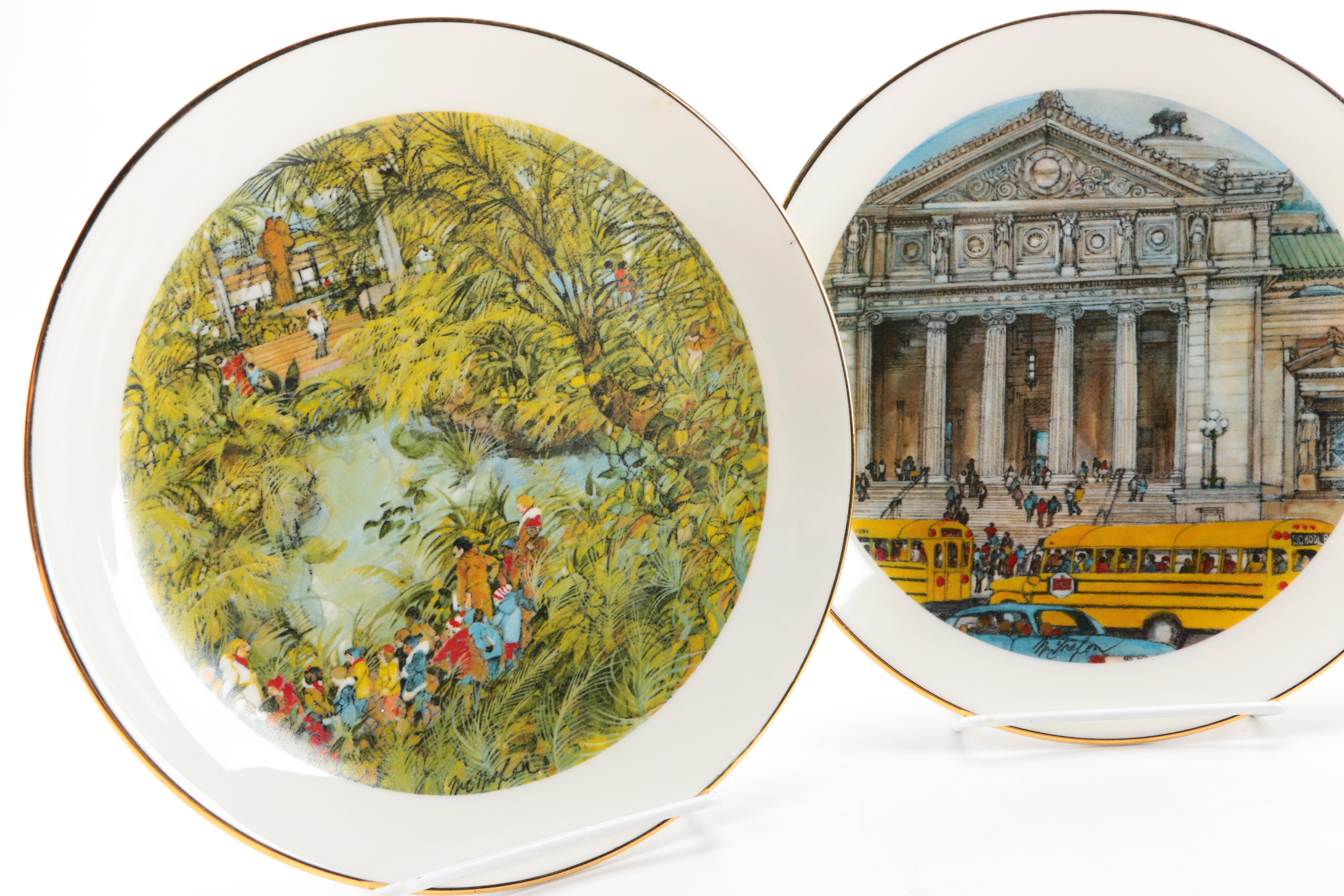 Chicago Collection Franklin McMahon Limited Edition Collectors Plates