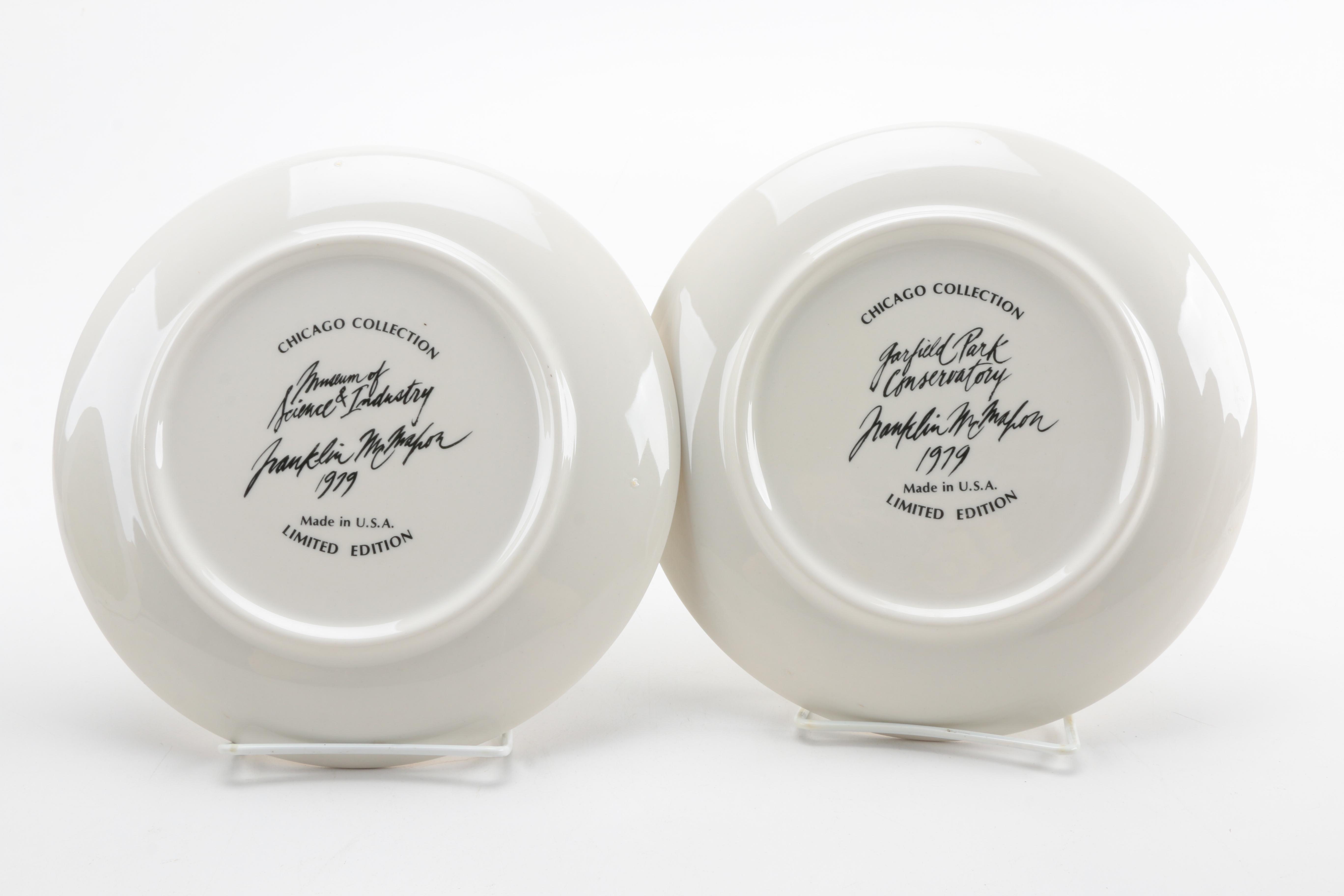 Chicago Collection Franklin McMahon Limited Edition Collectors Plates