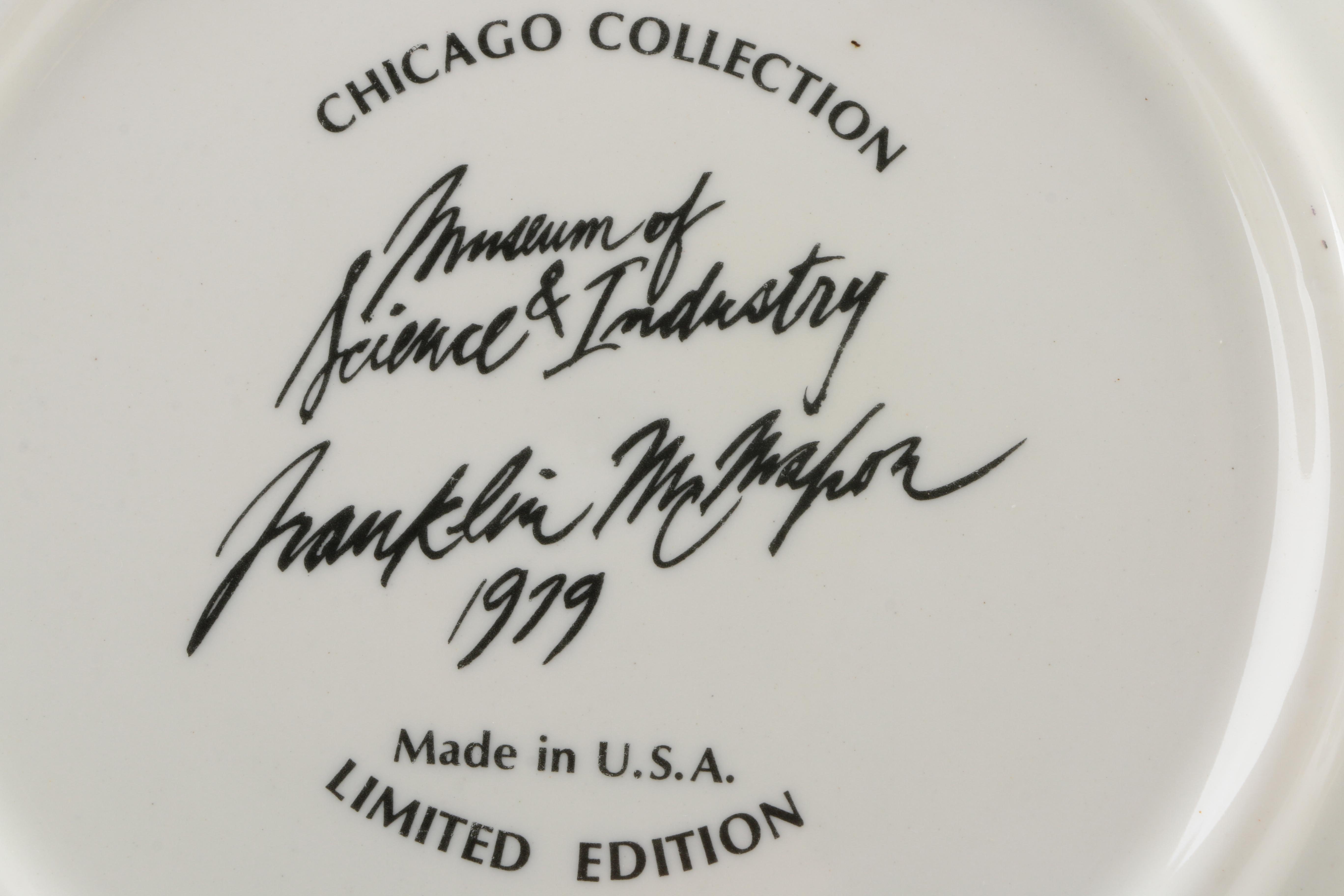 Chicago Collection Franklin McMahon Limited Edition Collectors Plates