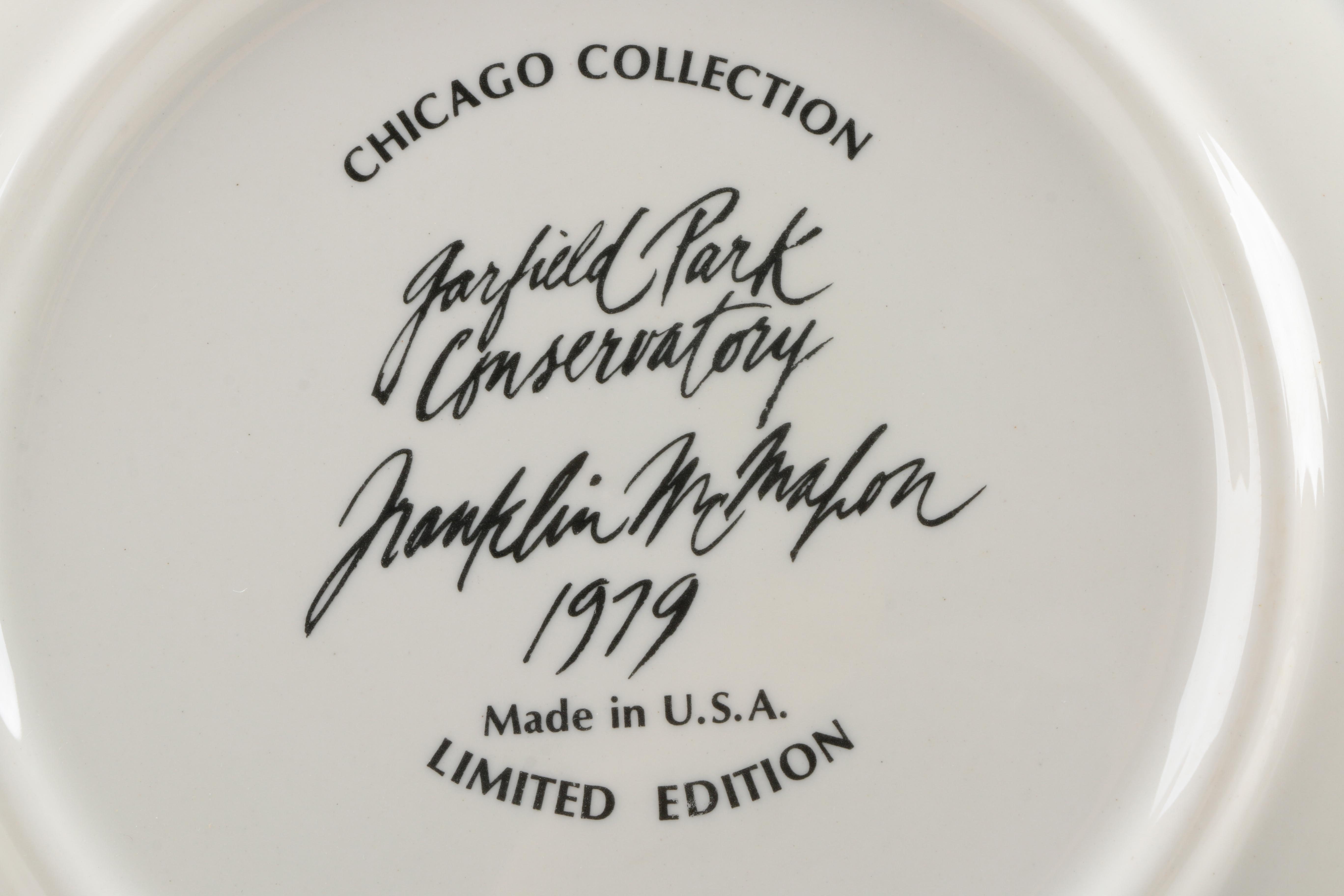 Chicago Collection Franklin McMahon Limited Edition Collectors Plates