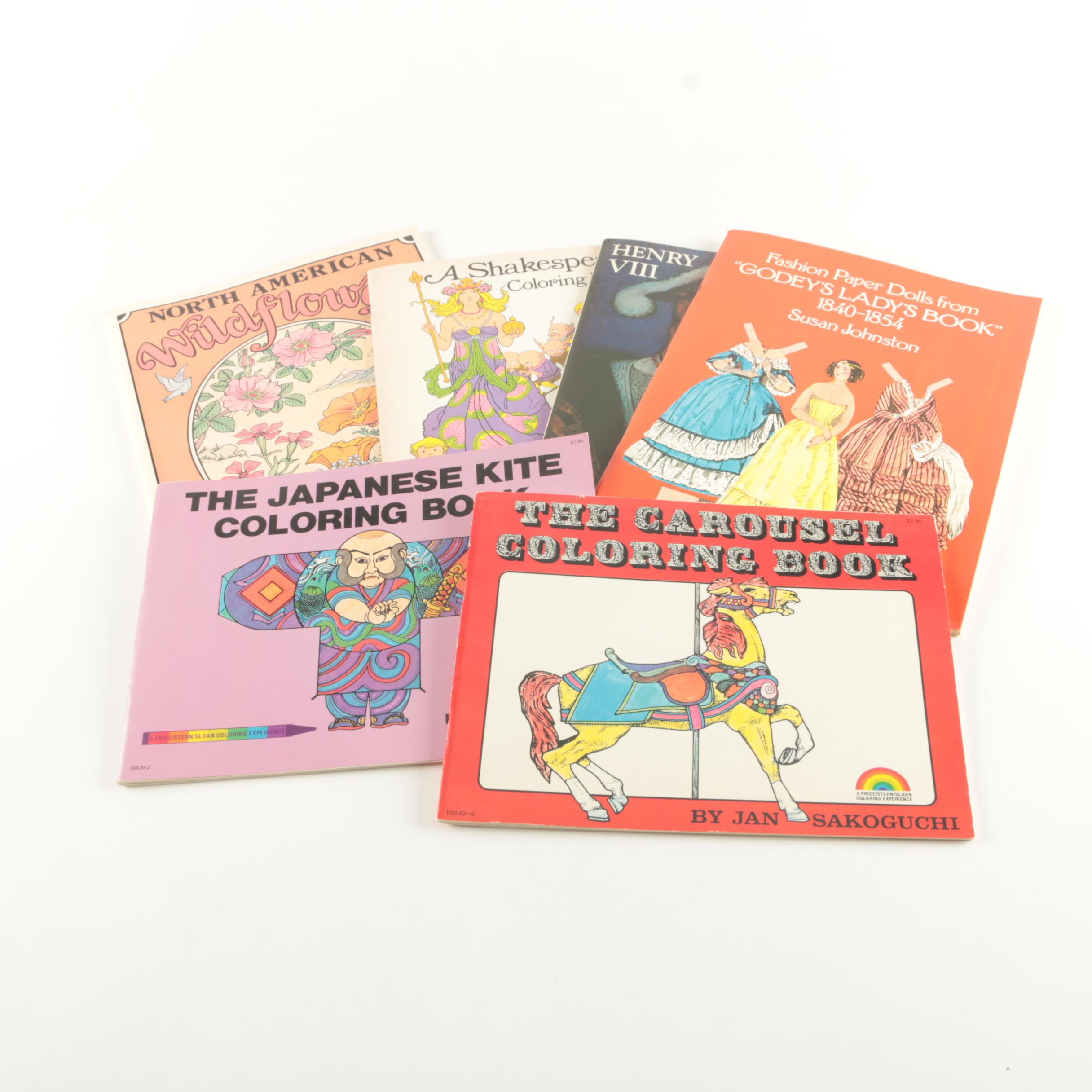 Coloring Books and Paper Dolls Including "Henry VIII & His Wives"
