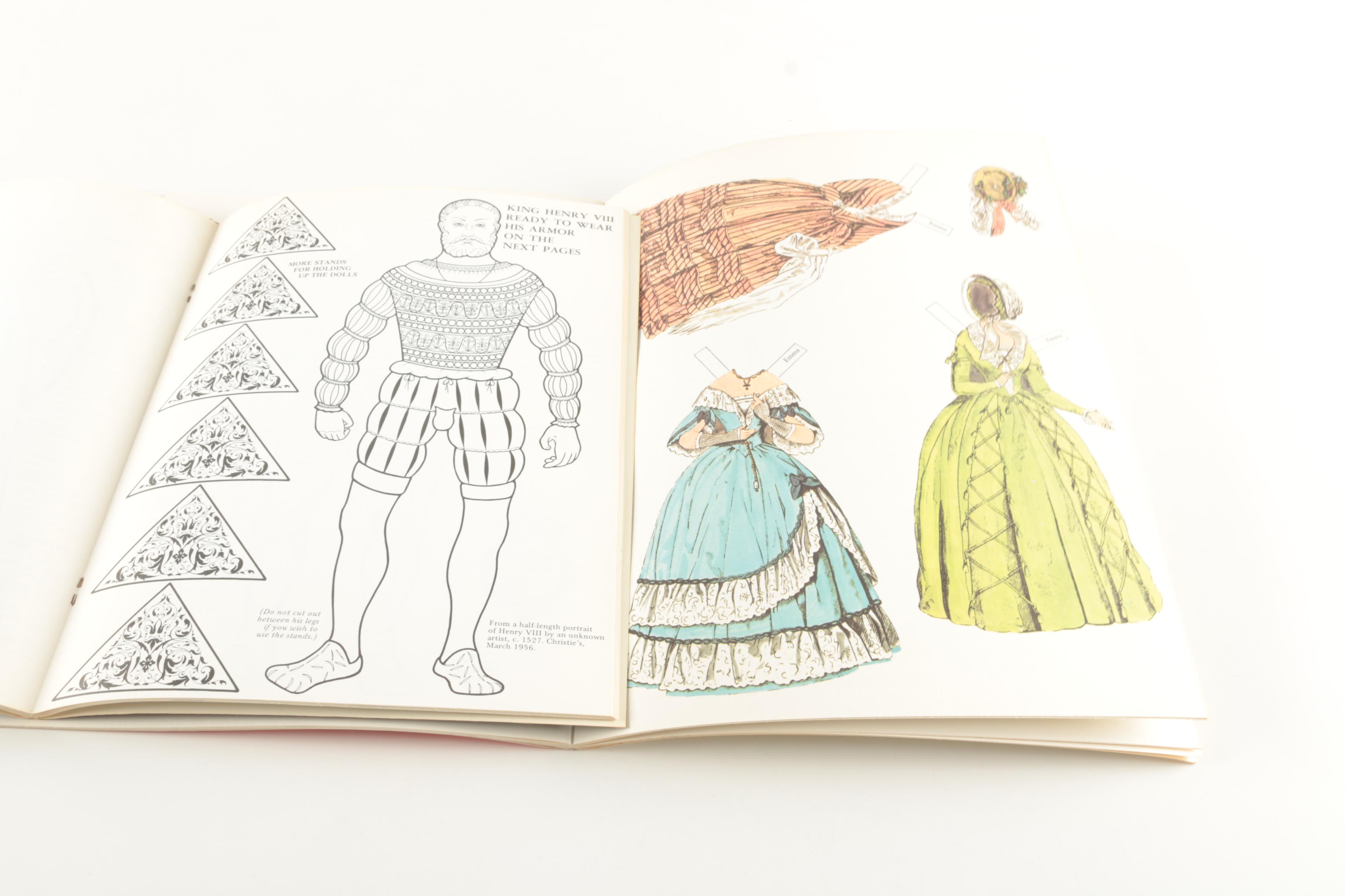 Coloring Books and Paper Dolls Including "Henry VIII & His Wives"