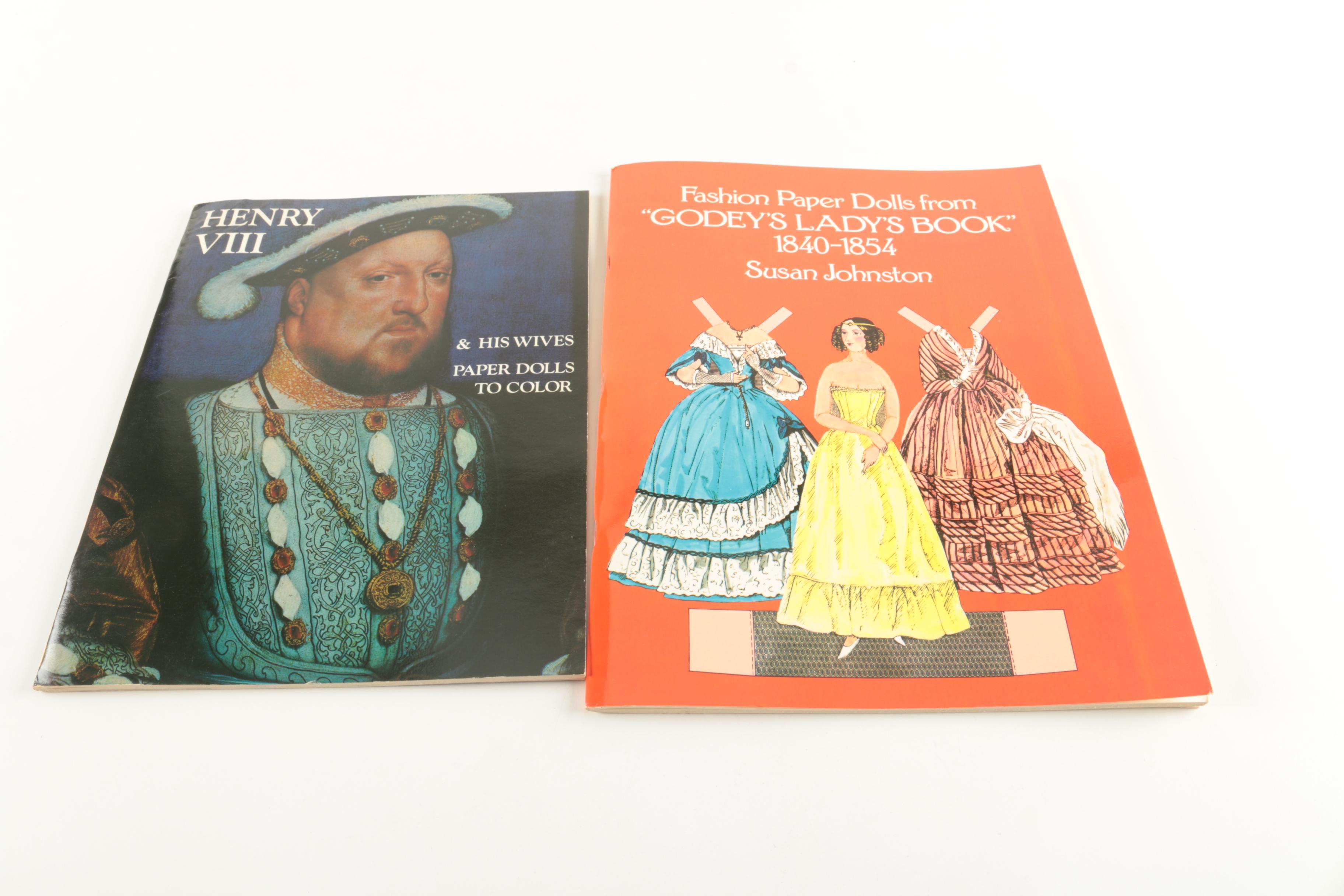 Coloring Books and Paper Dolls Including "Henry VIII & His Wives"