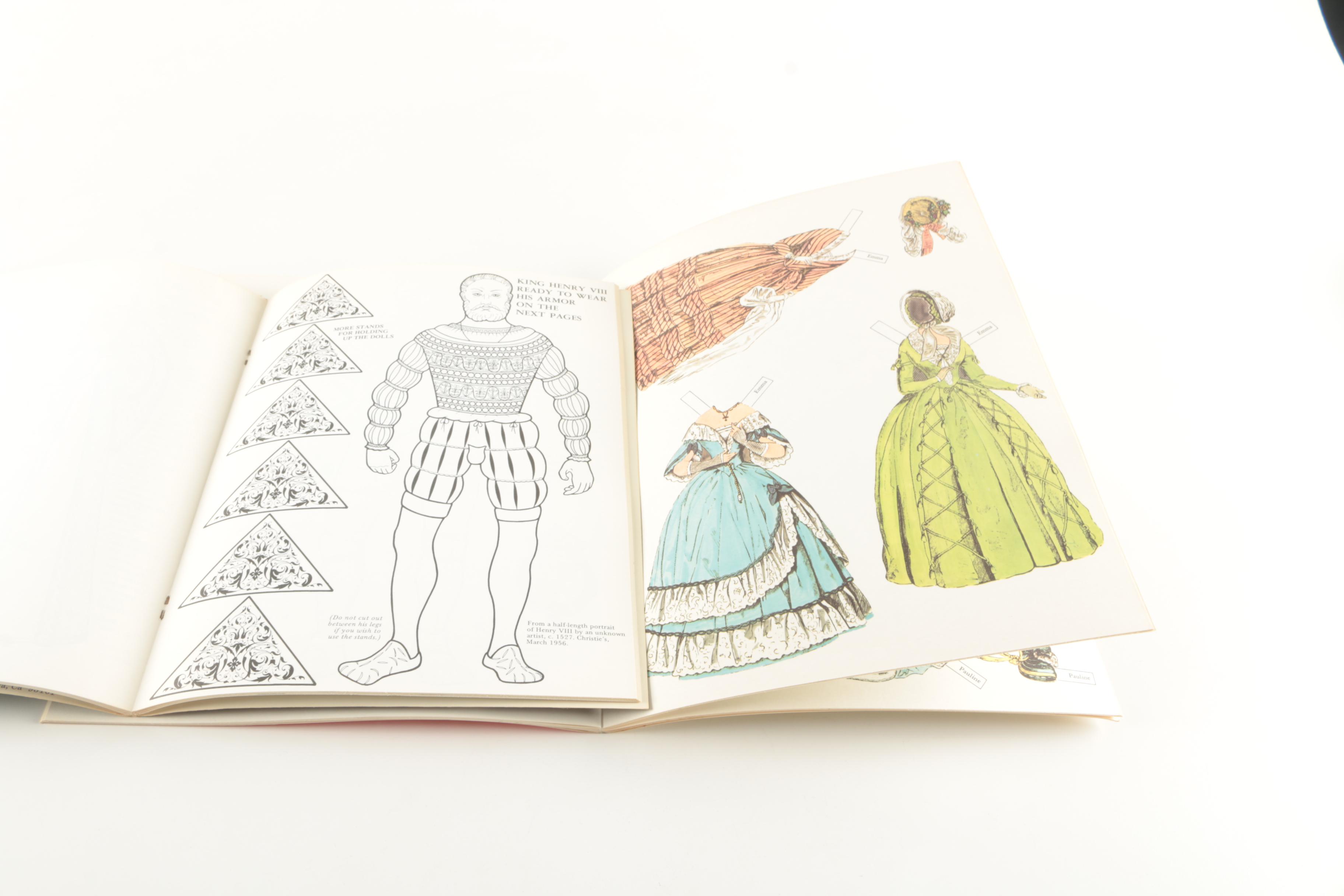 Coloring Books and Paper Dolls Including "Henry VIII & His Wives"