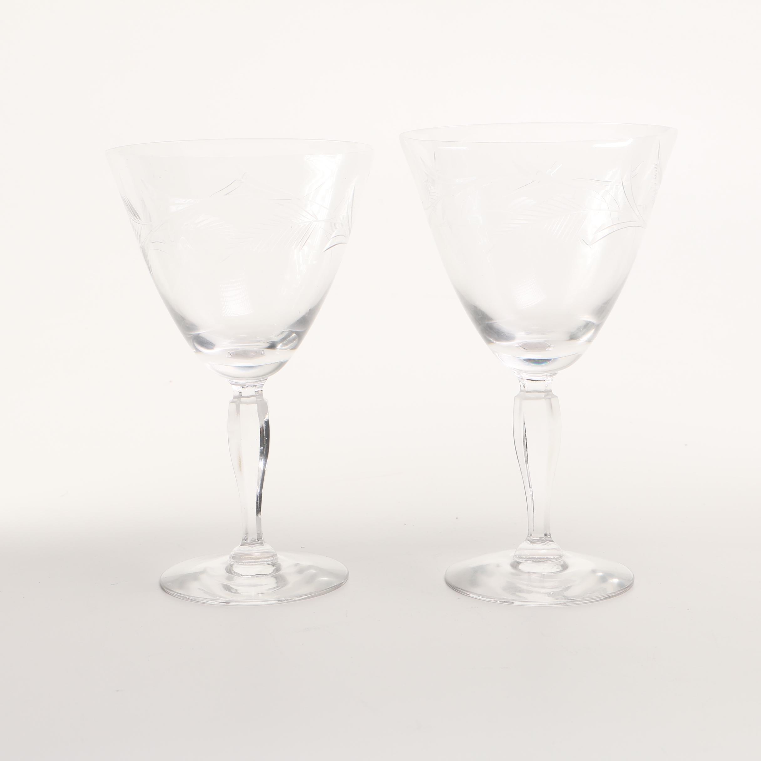 Long Stemmed Glass Goblets