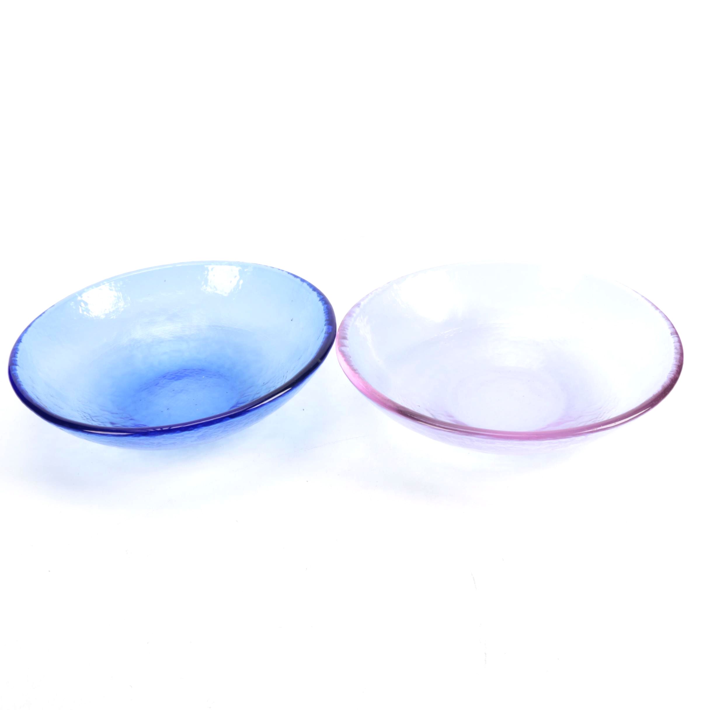 Pair of Diffused Glass Bowls