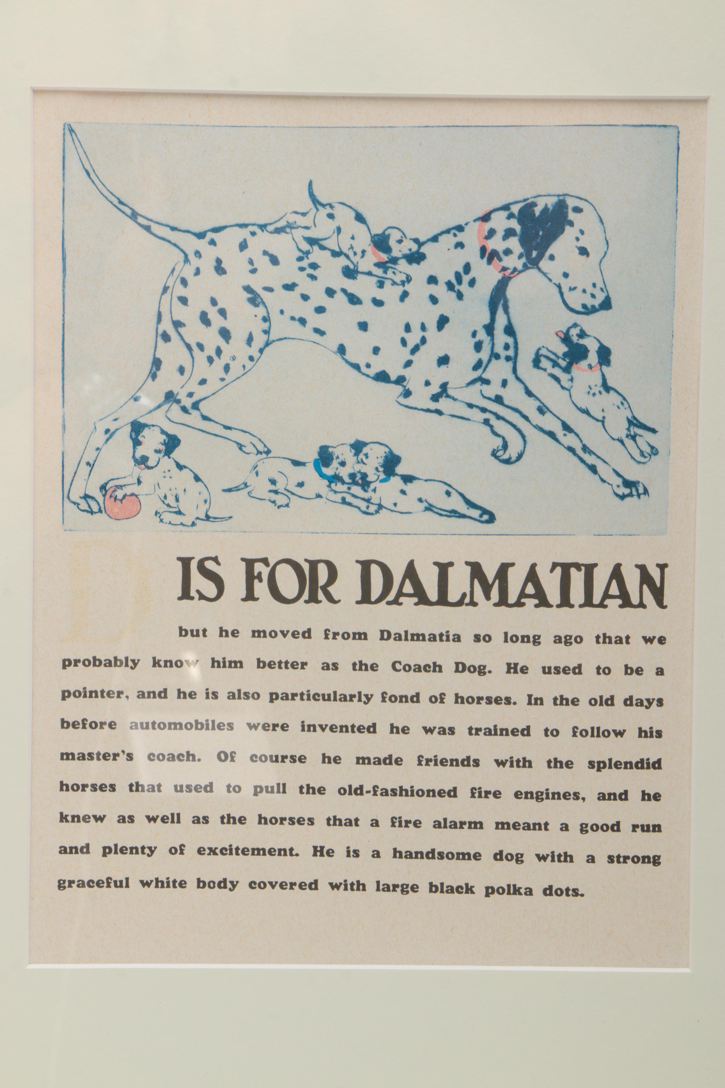 Offset Lithograph on Paper After Alphabet Illustration