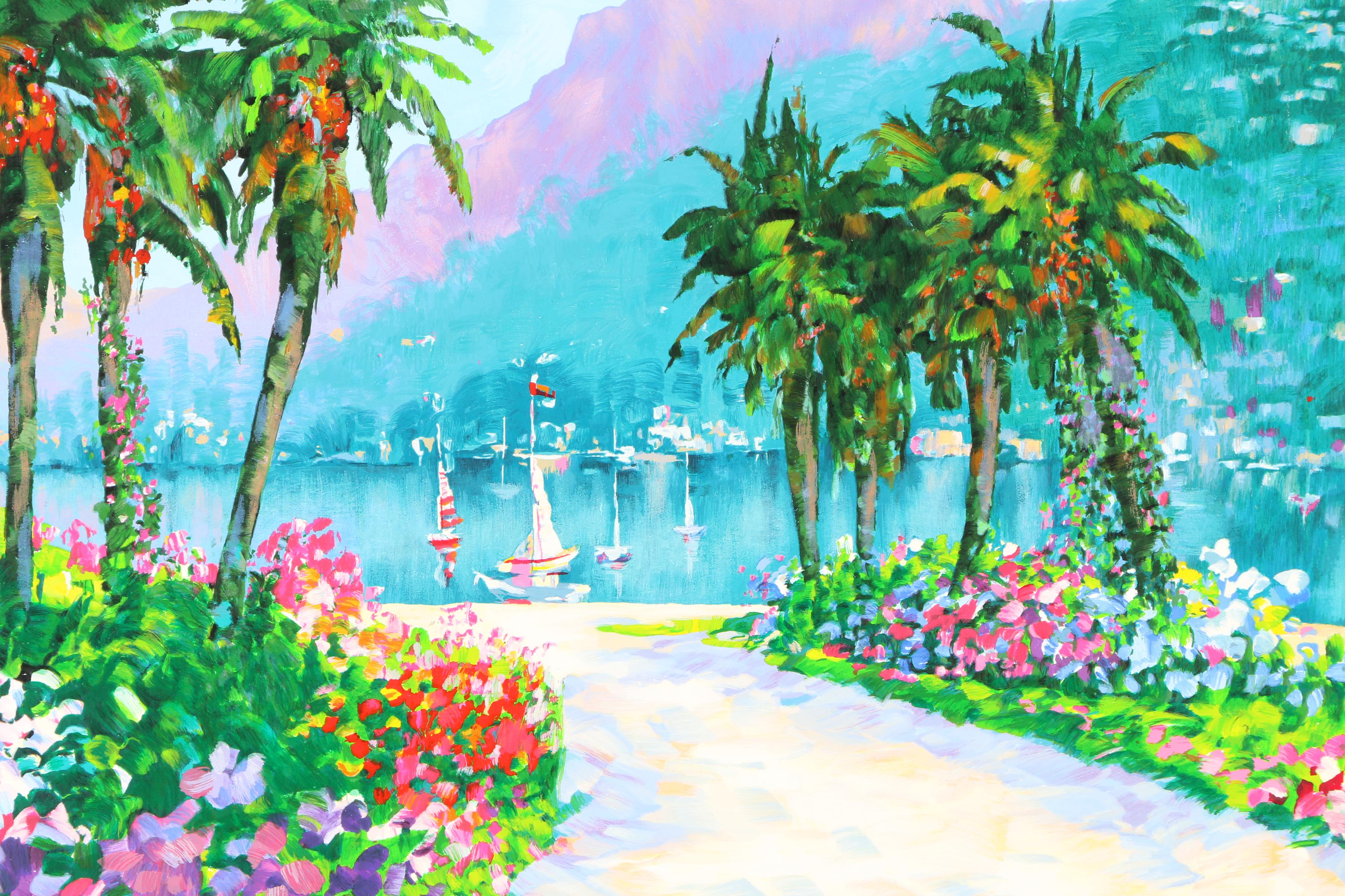 Limited Edition Serigraph of Sailboats