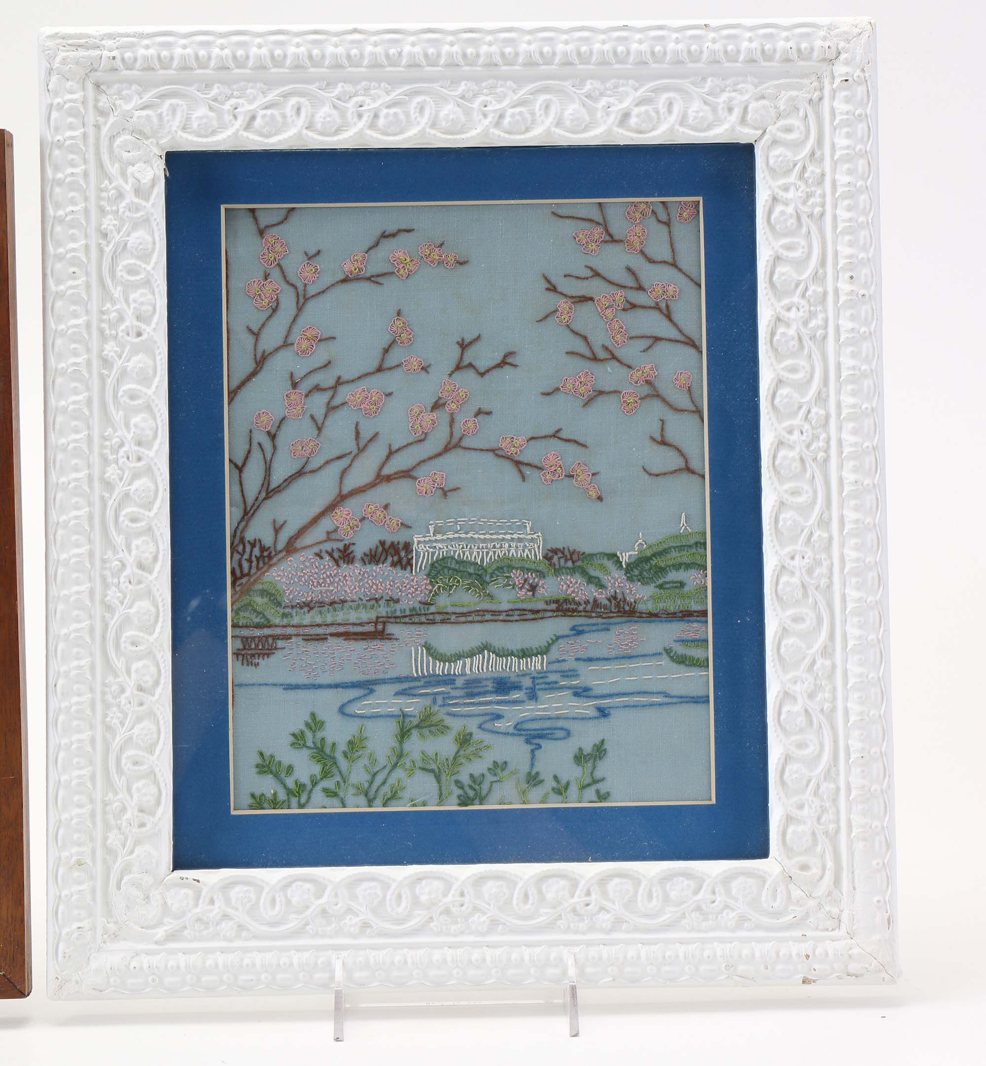 Vintage Framed Embroidery Landscape Scenes