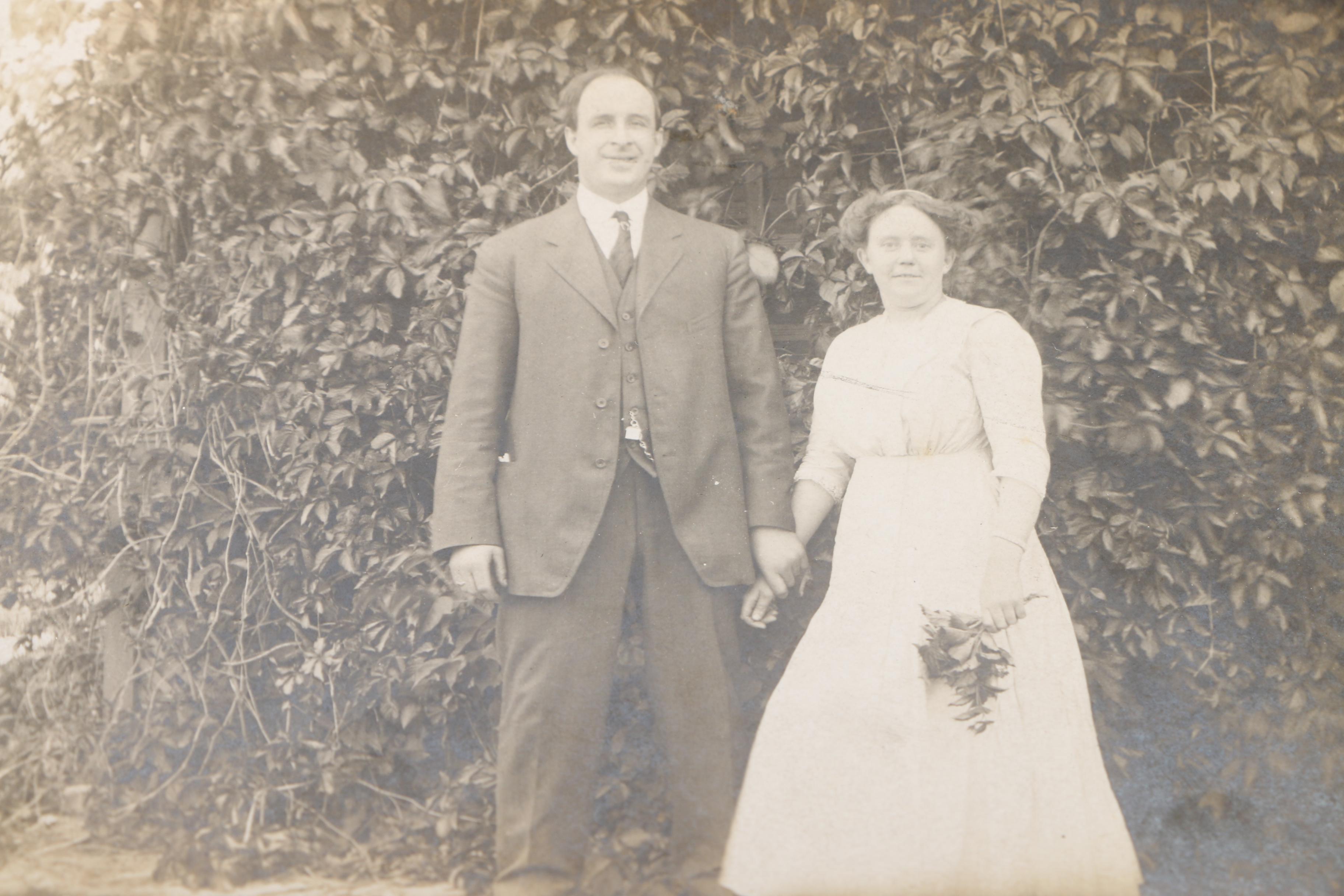 Gelatin-Silver Photographs and Post Card of Families