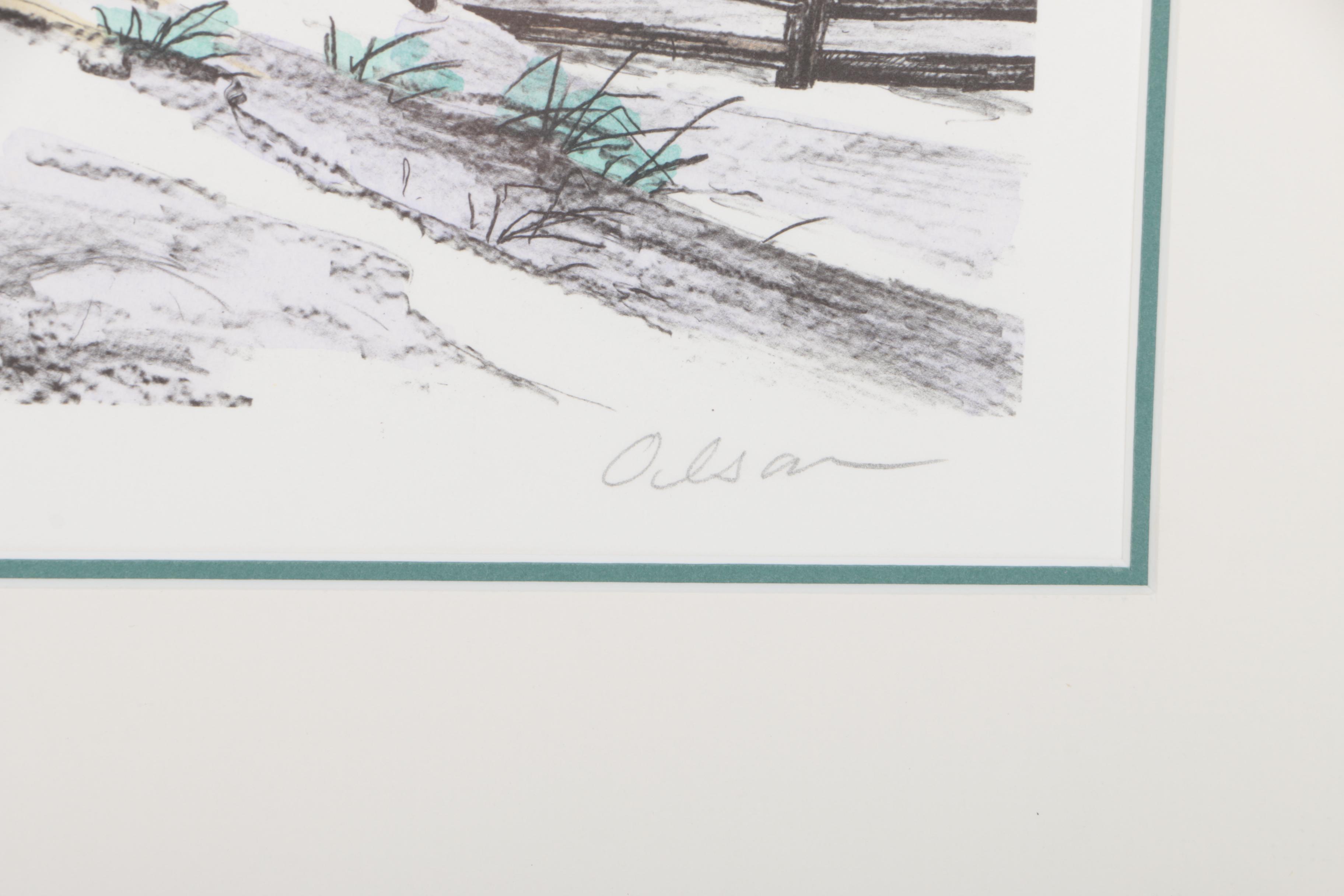 Signed Limited Edition Hand-colored Lithograph