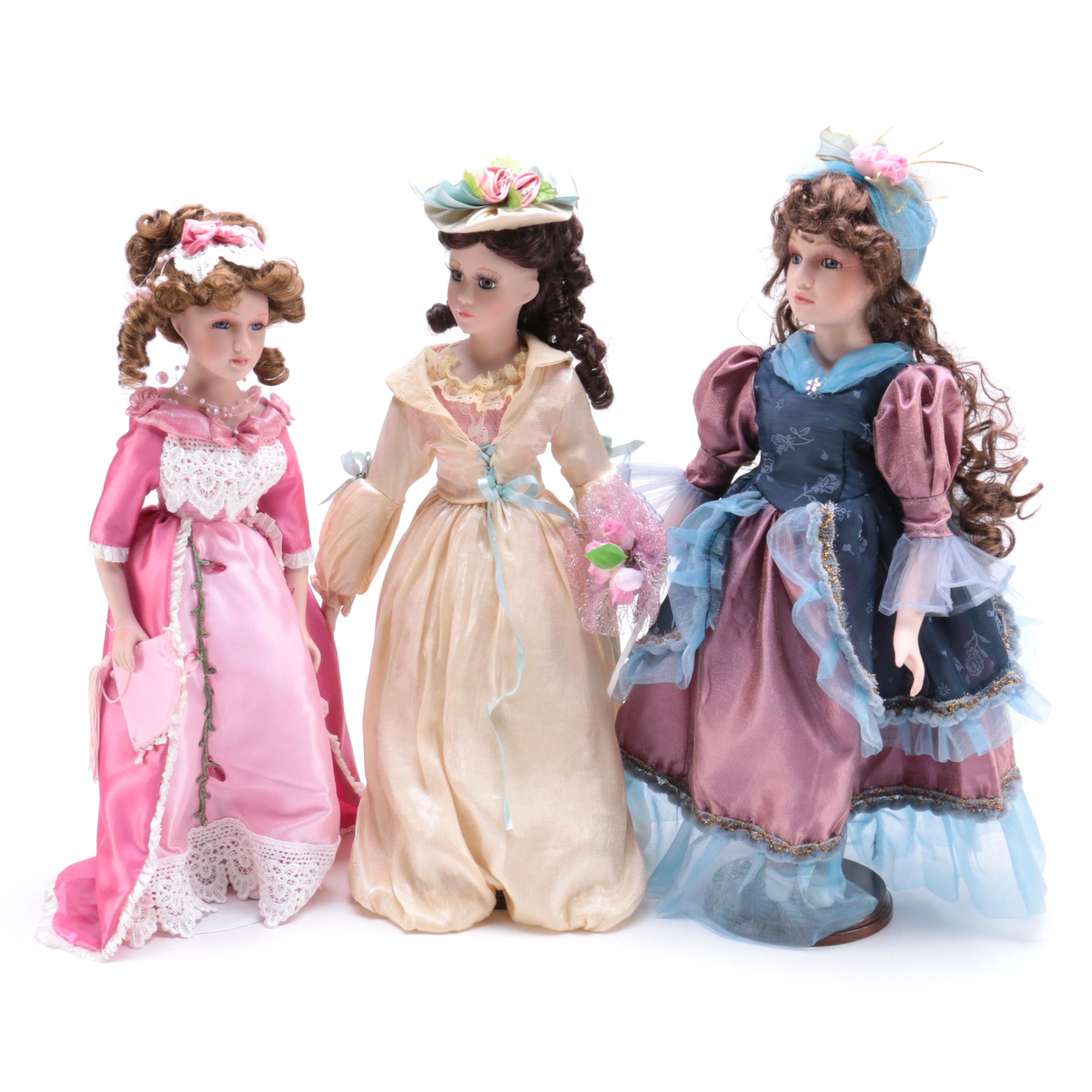 Collection of Porcelain Dolls