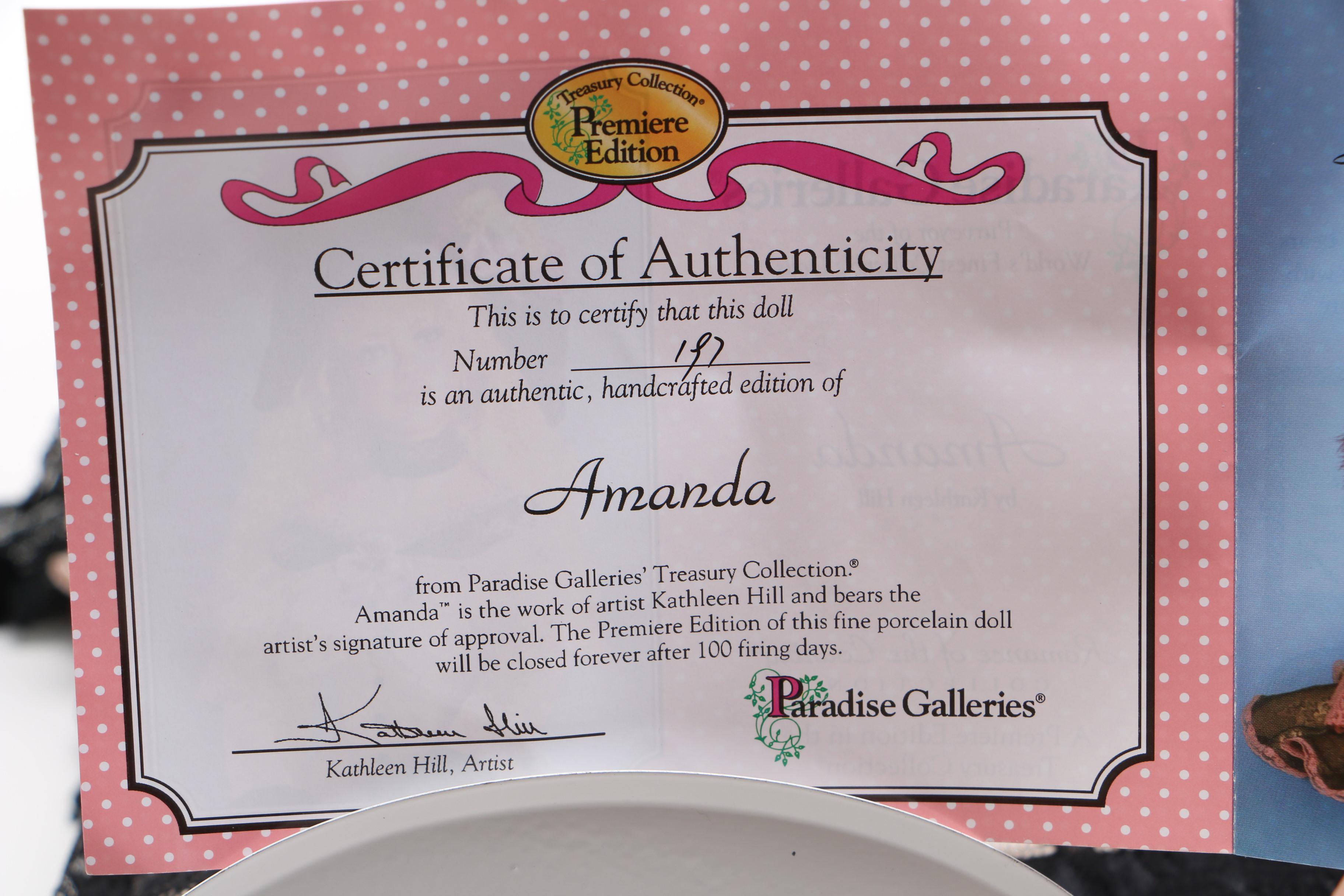 Premiere Edition _Amanda_ Doll from Paradise Galleries