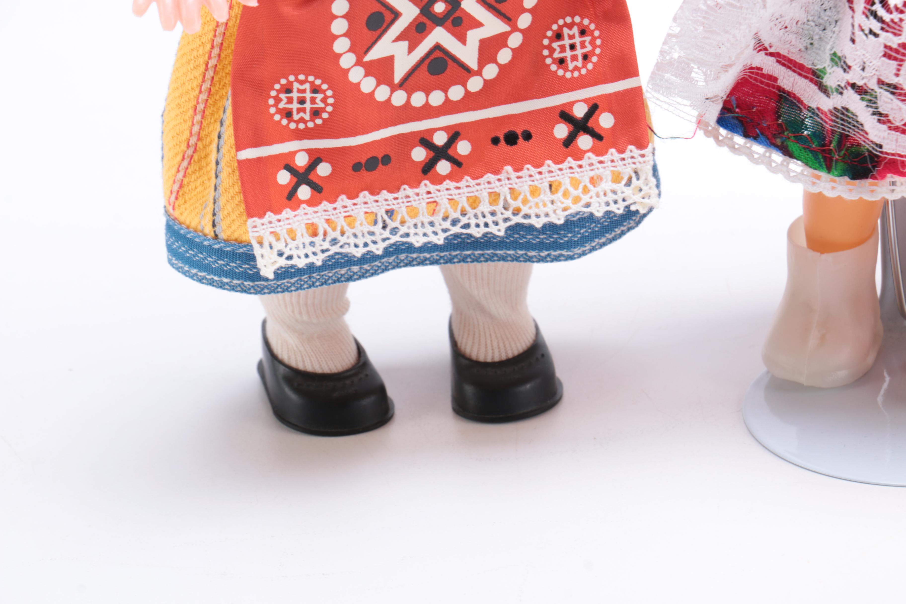 Three European Dolls