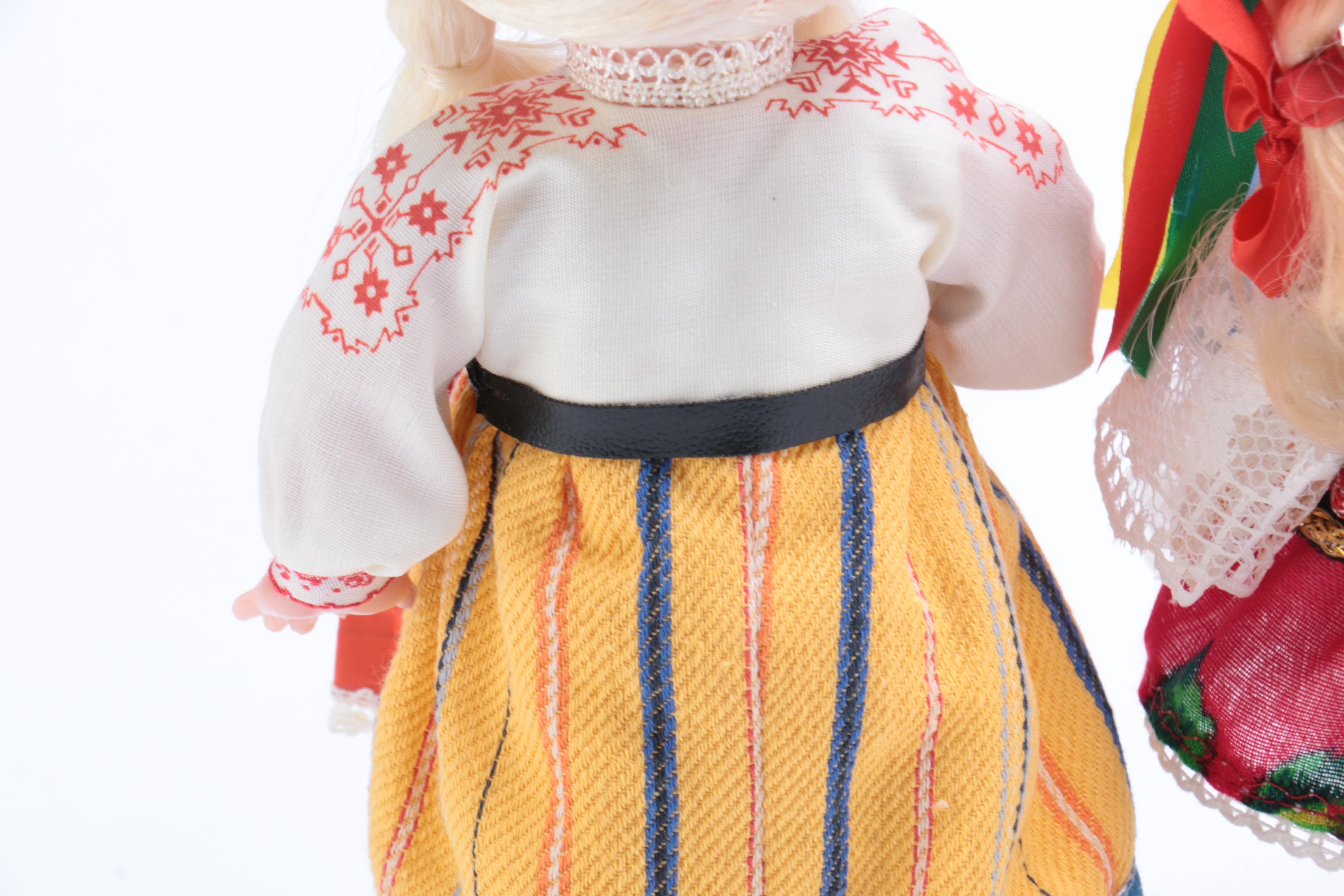 Three European Dolls