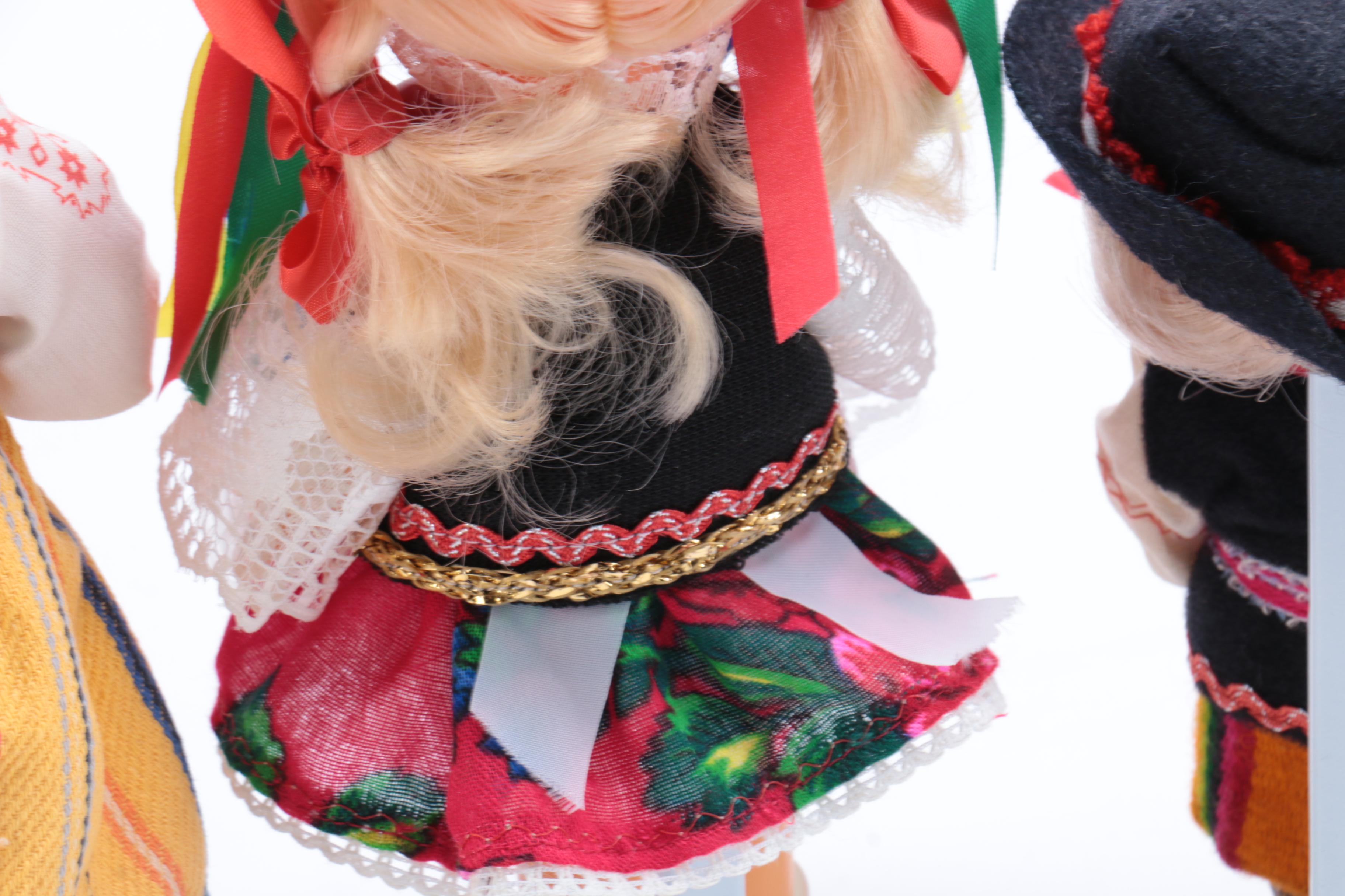 Three European Dolls