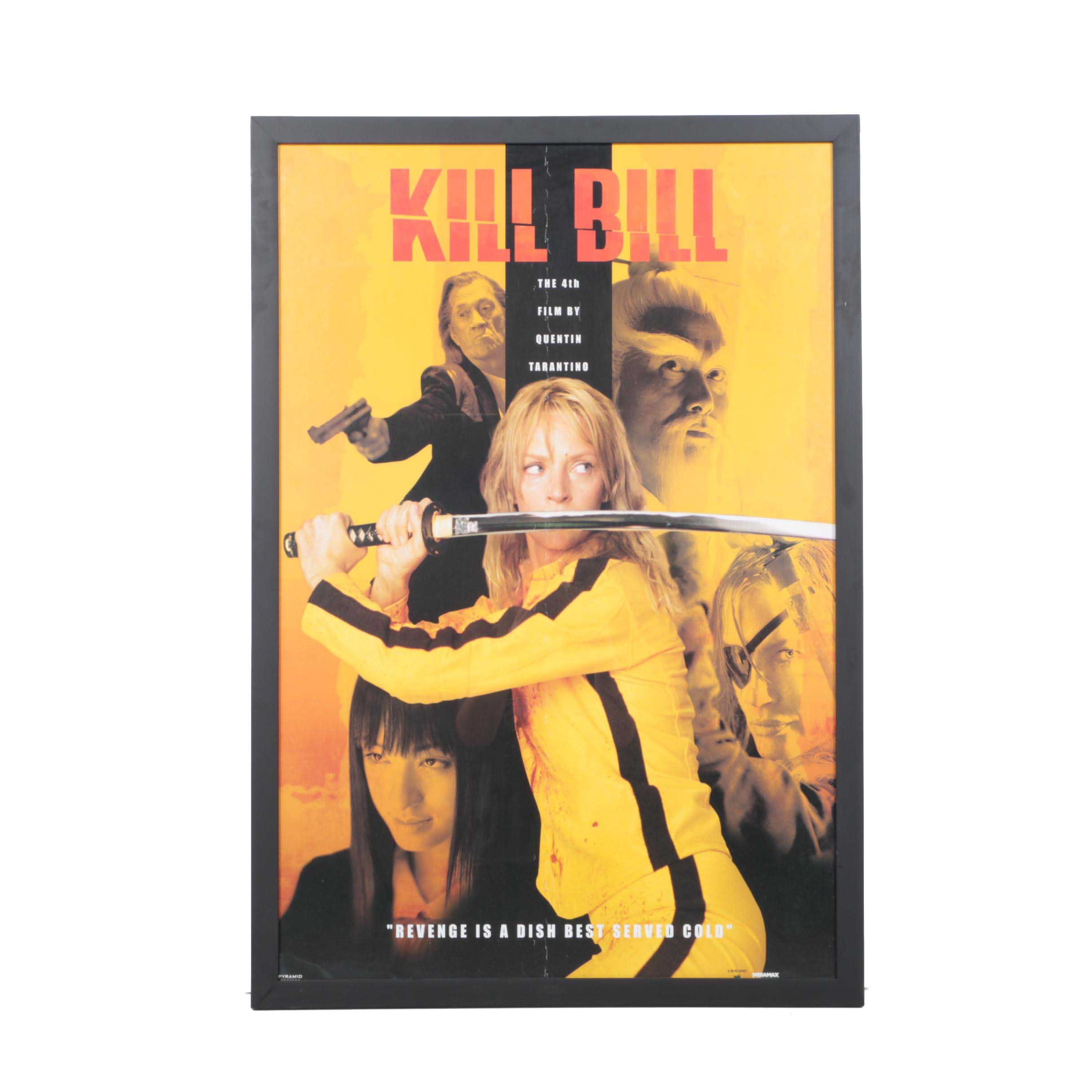 Framed Offset Lithograph Movie Poster for Kill Bill