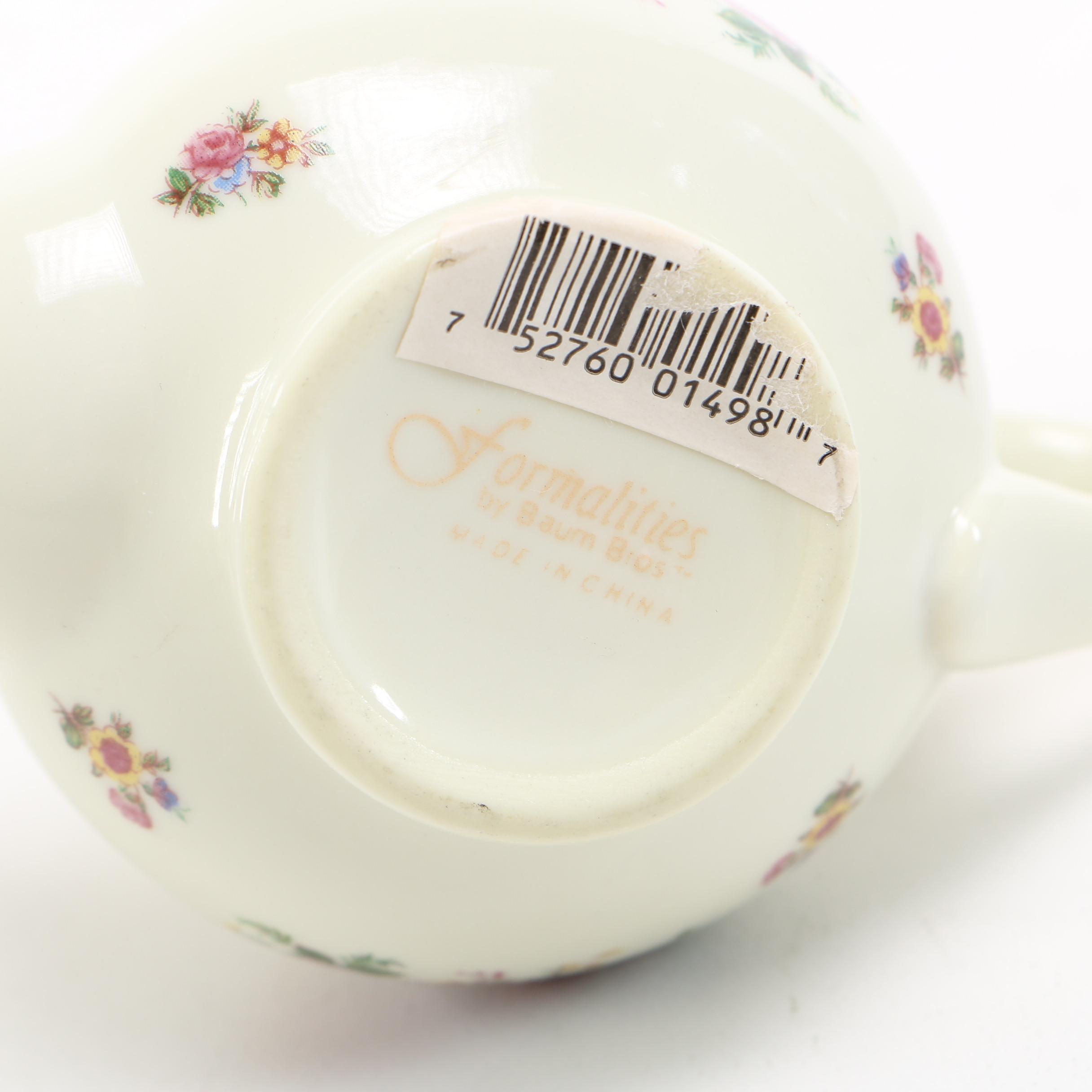 Pair of Formalities White Porcelain Teapot-Form Boxes