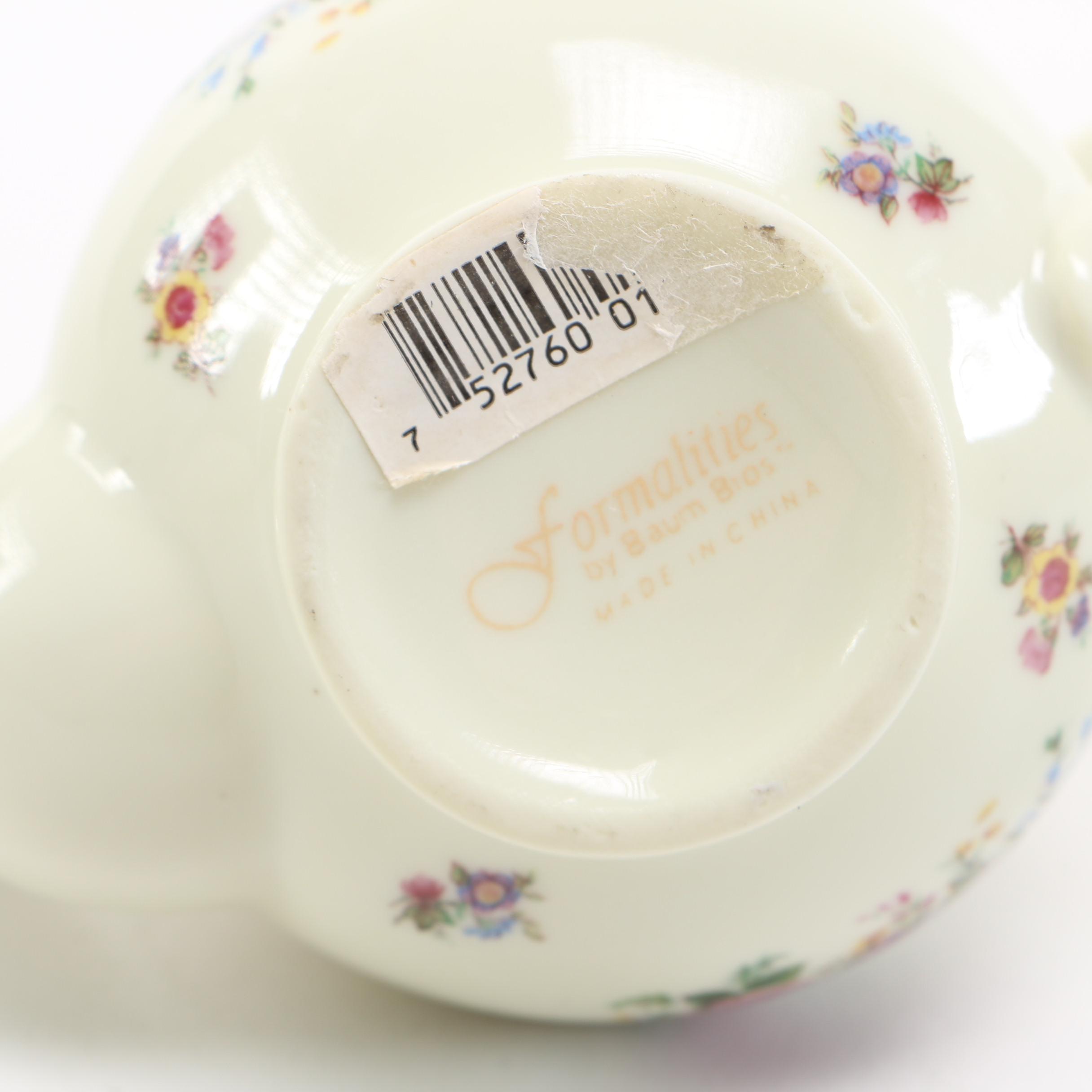 Pair of Formalities White Porcelain Teapot-Form Boxes