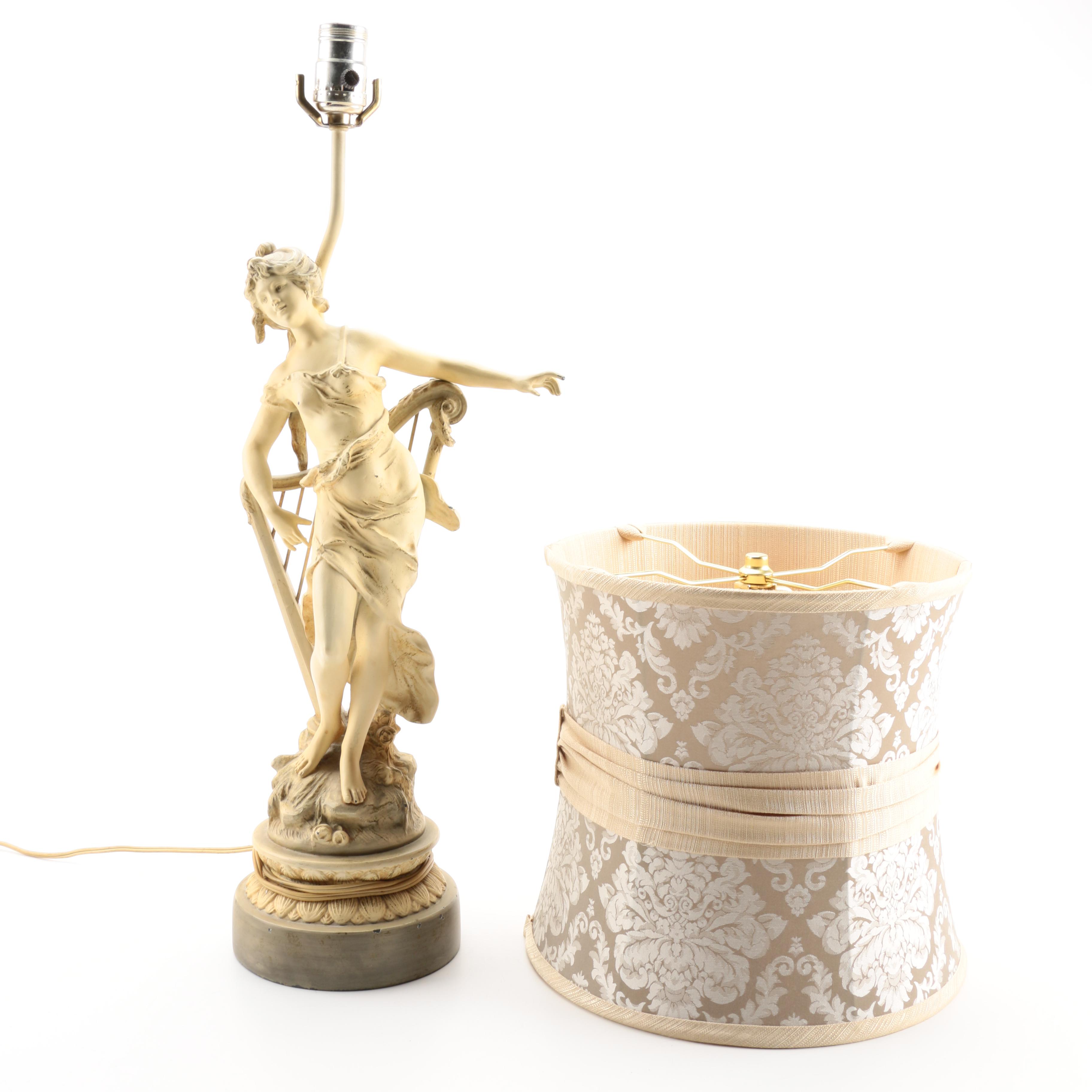 Neoclassical Style Figural Table Lamp