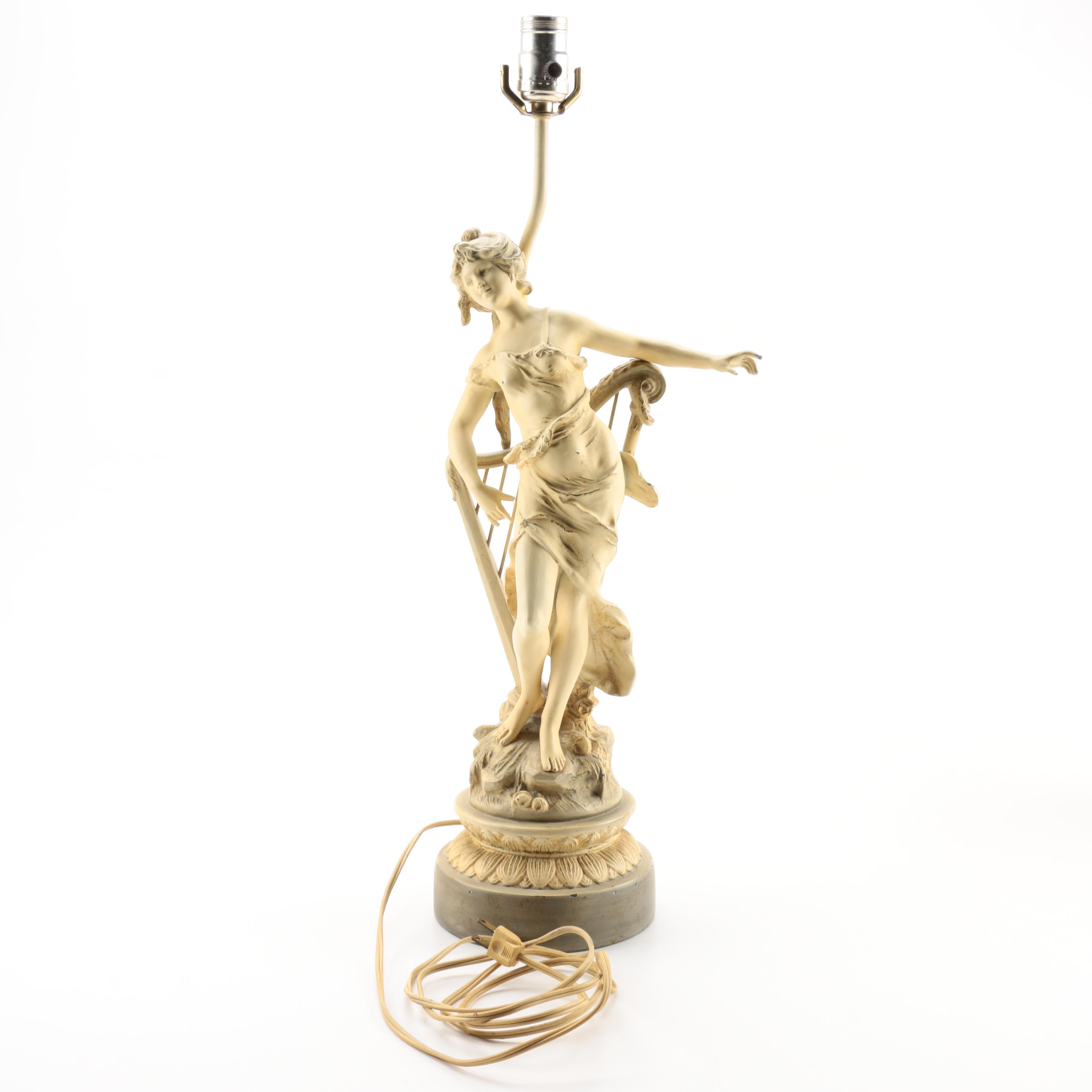 Neoclassical Style Figural Table Lamp