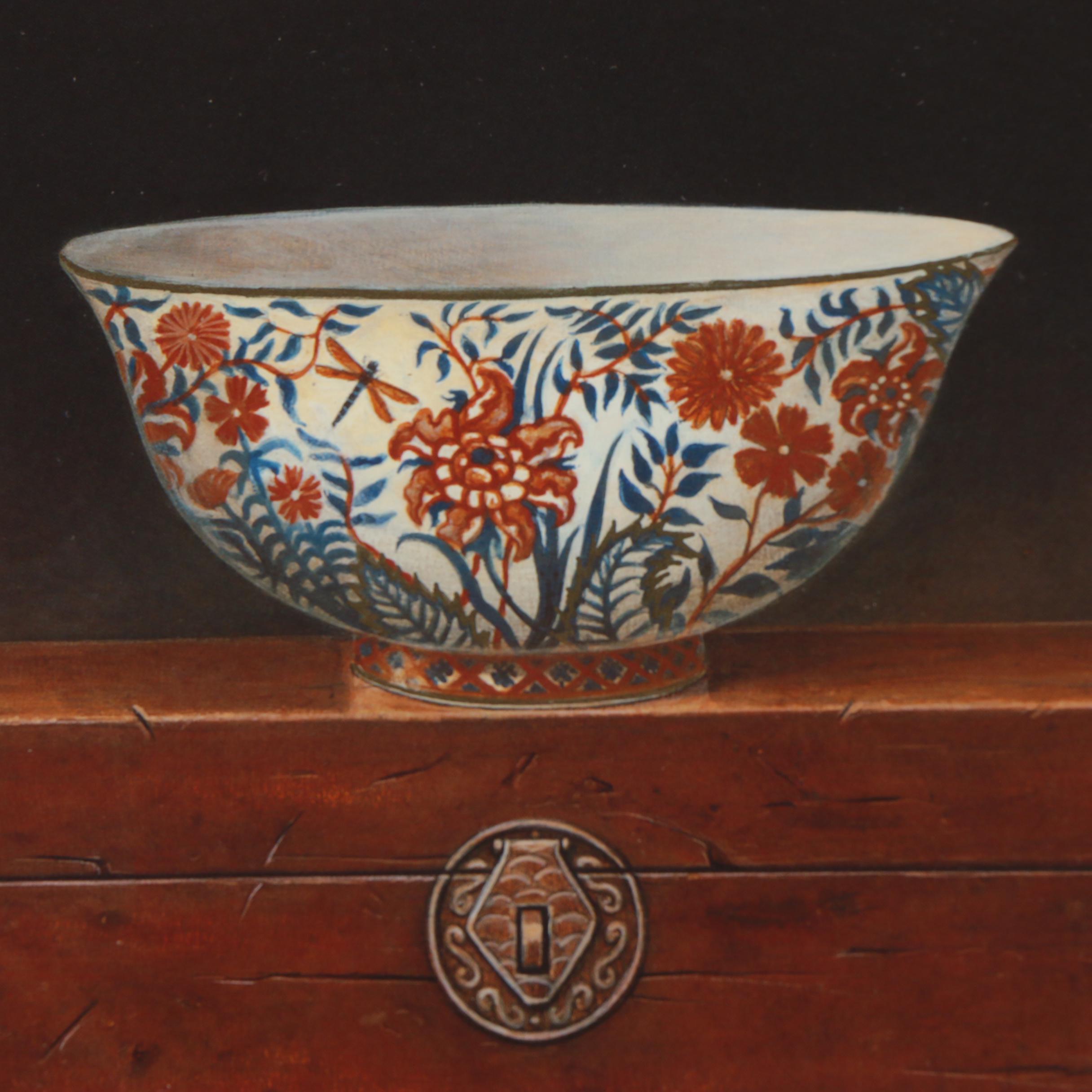 Two Arnie Fisk Offset Lithographs "Oriental Bowl 1"