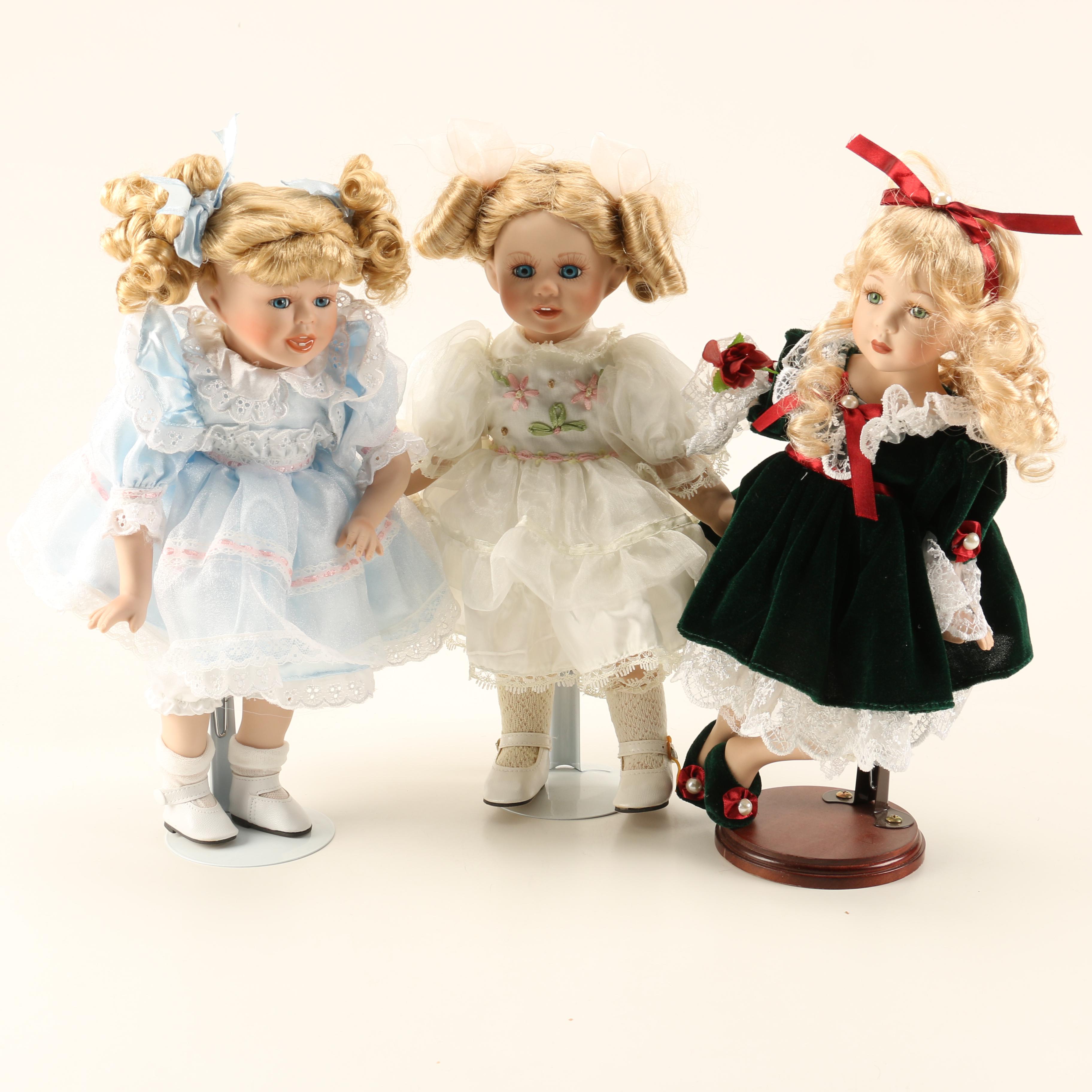 Collection of Porcelain Dolls