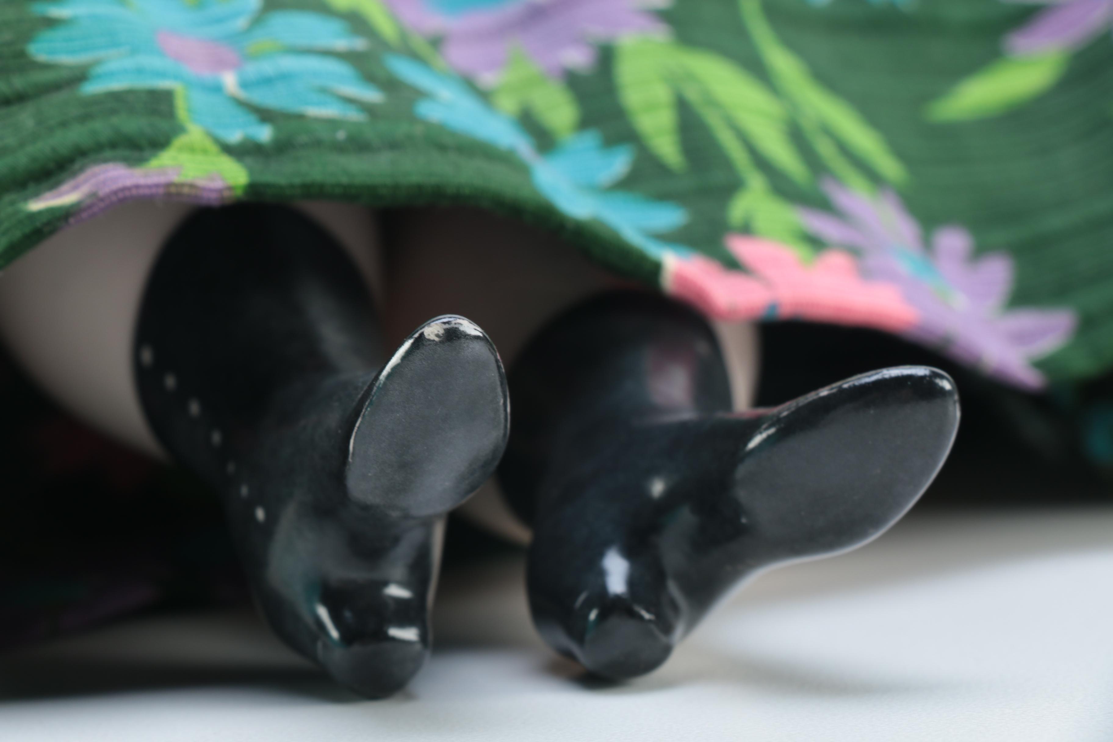 Porcelain Doll with Religious Books and Tin Container
