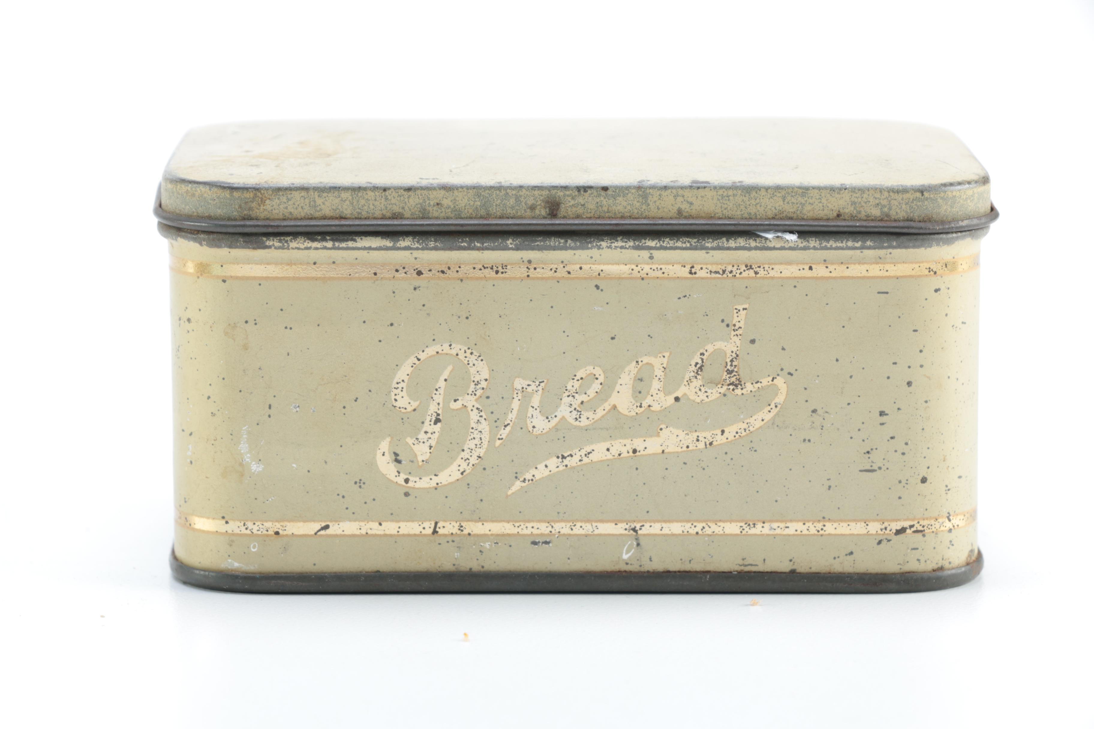 Porcelain Doll with Religious Books and Tin Container