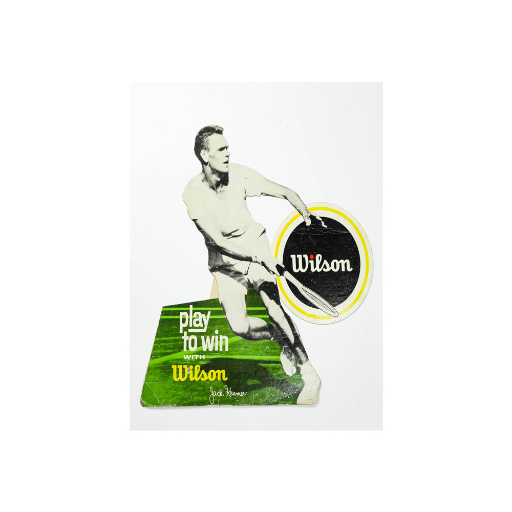 Vintage Jack Kramer Tennis Cut-Out Display for Wilson