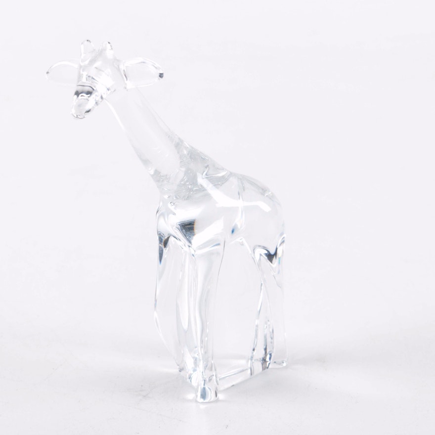 Baccarat Crystal Giraffe Figurine