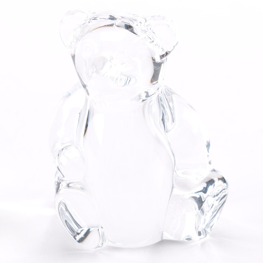 Steuben Crystal Bear Figurine