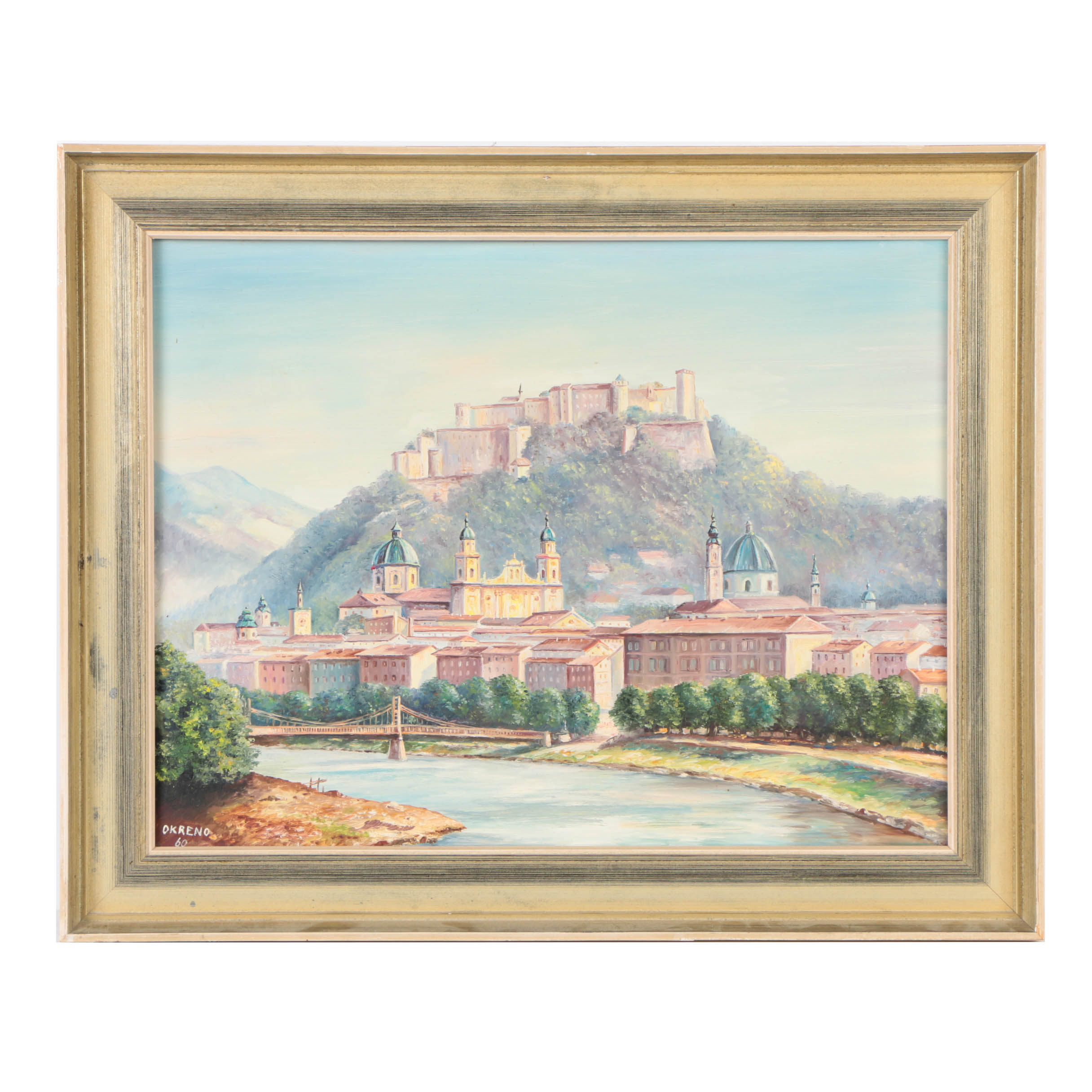 Okreno Oil Painting on Canvas of a European Landscape