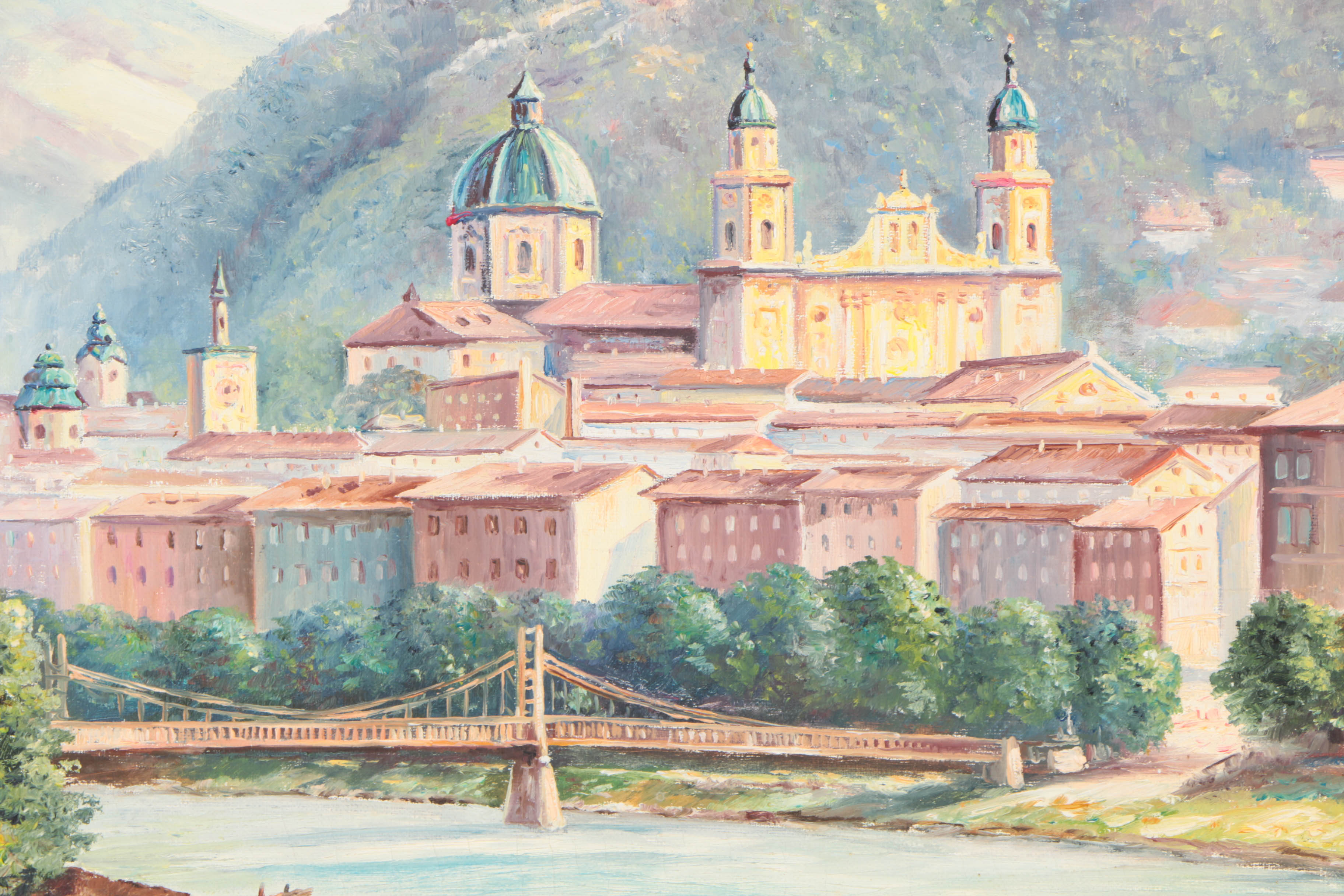 Okreno Oil Painting on Canvas of a European Landscape