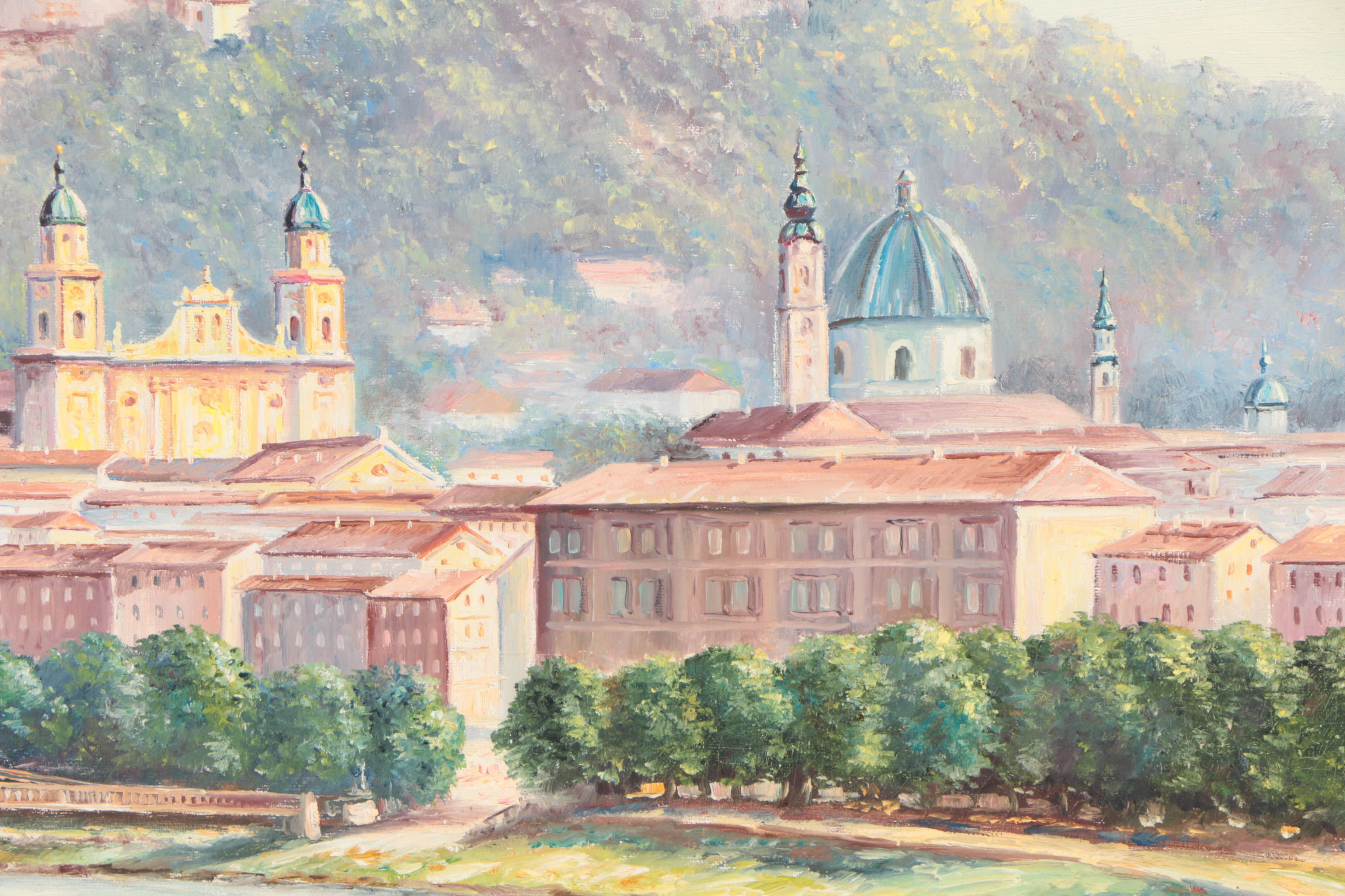 Okreno Oil Painting on Canvas of a European Landscape