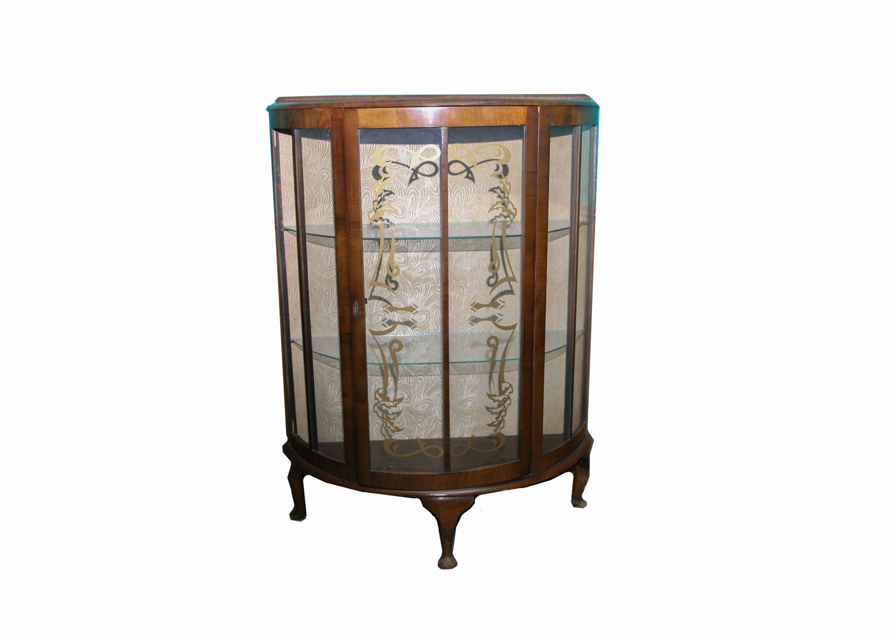 Bow Front Curio Cabinet