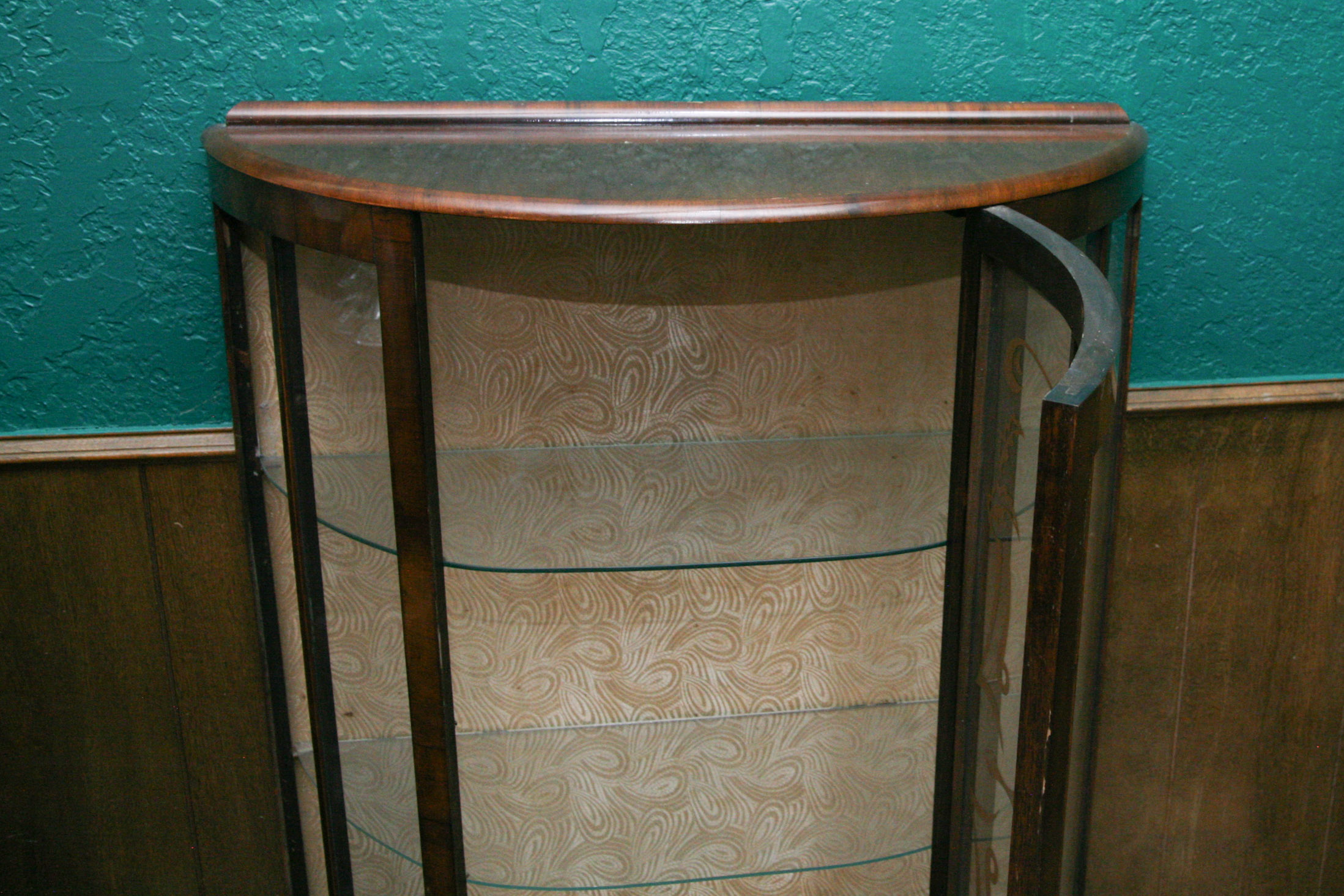 Bow Front Curio Cabinet