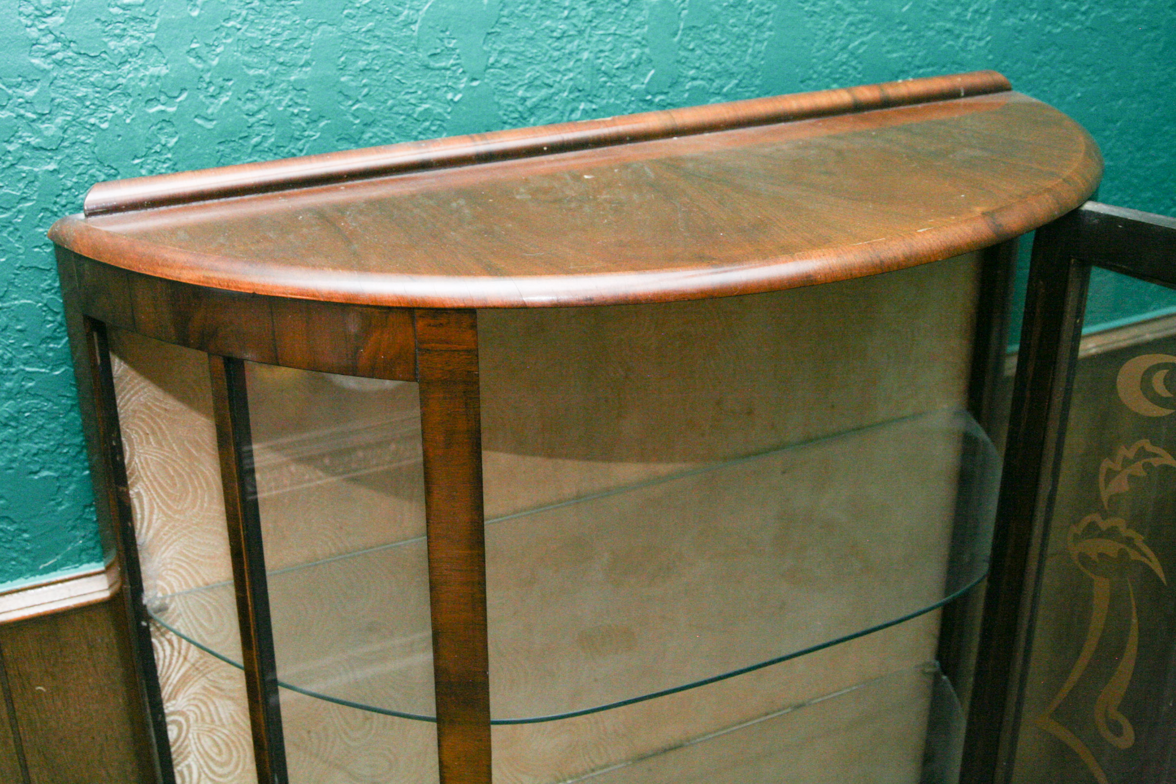 Bow Front Curio Cabinet