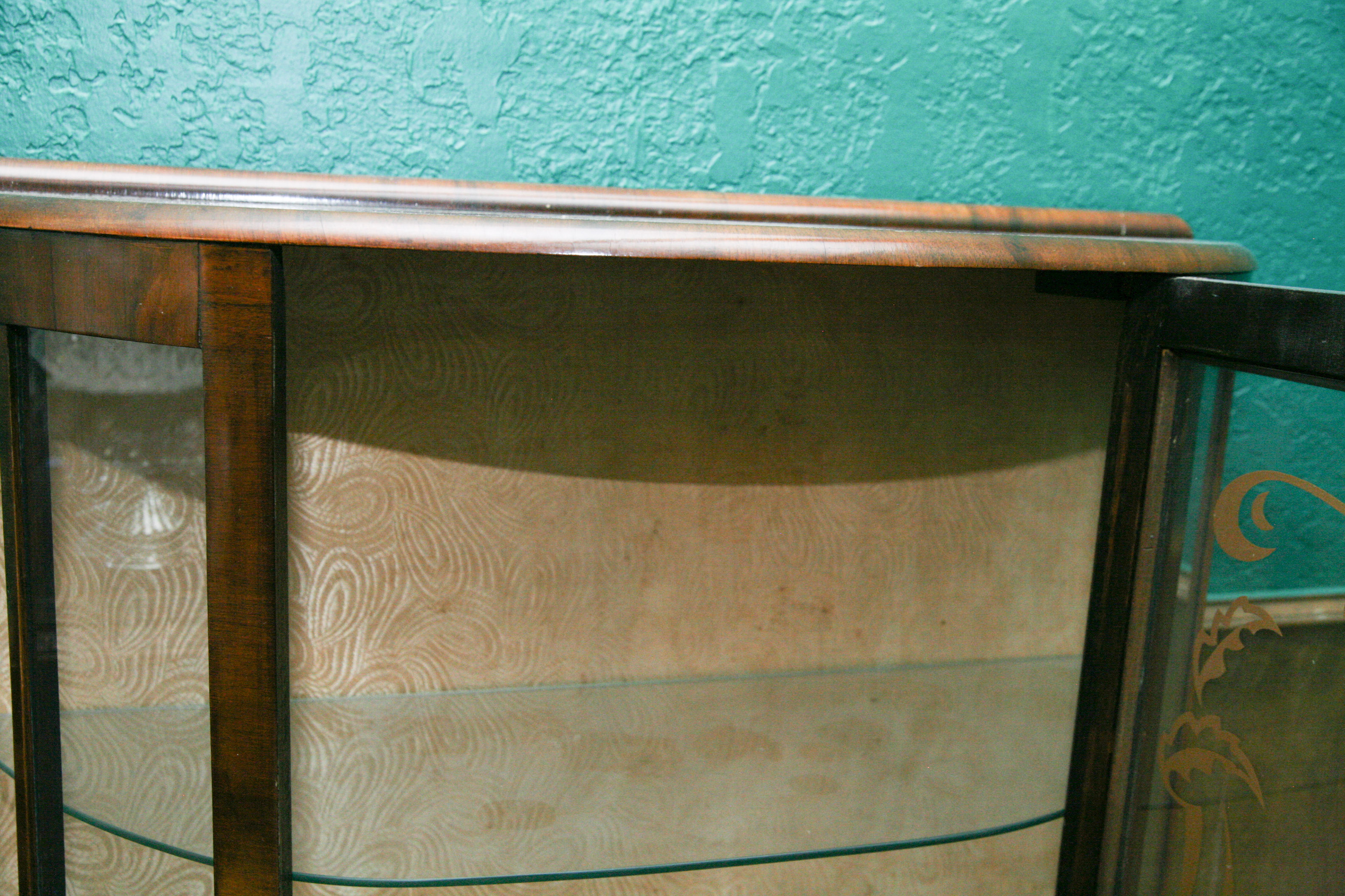 Bow Front Curio Cabinet