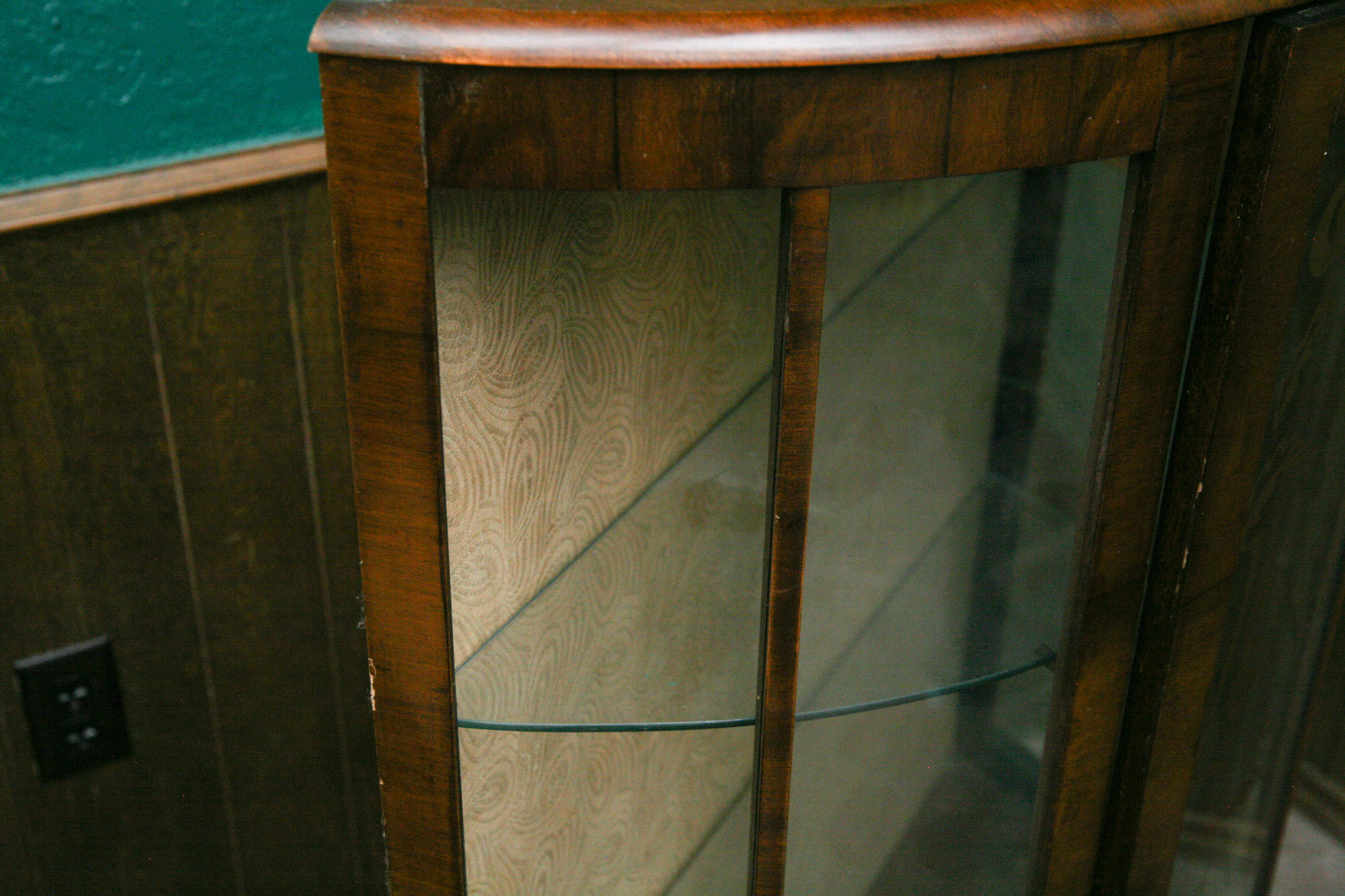 Bow Front Curio Cabinet