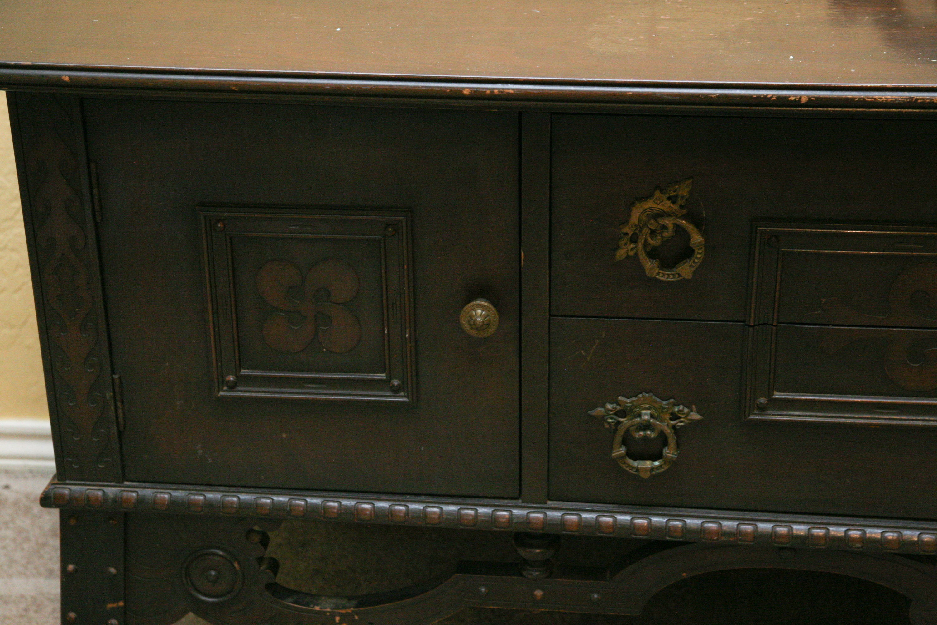 Vintage Wooden TV Stand
