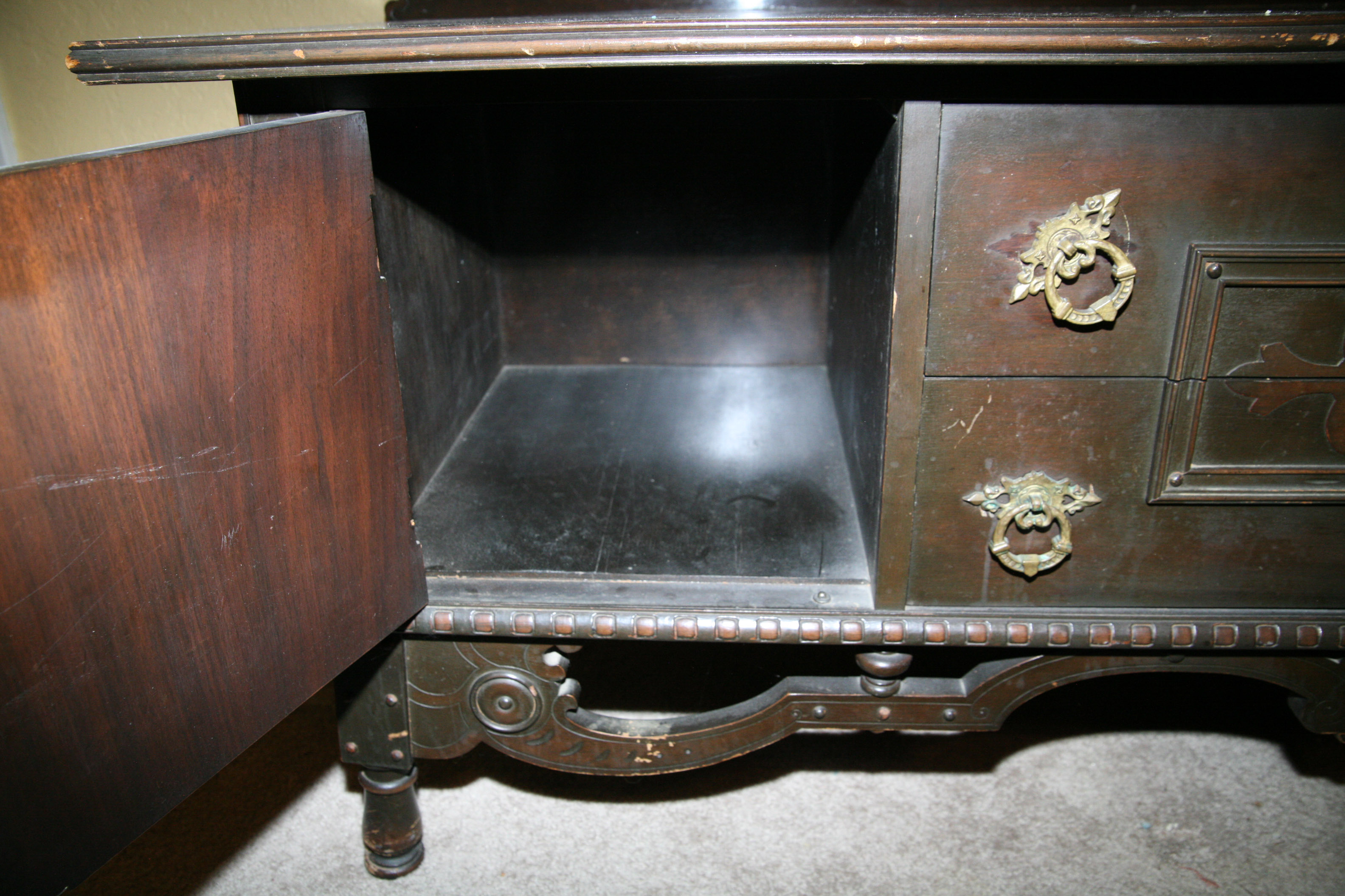 Vintage Wooden TV Stand