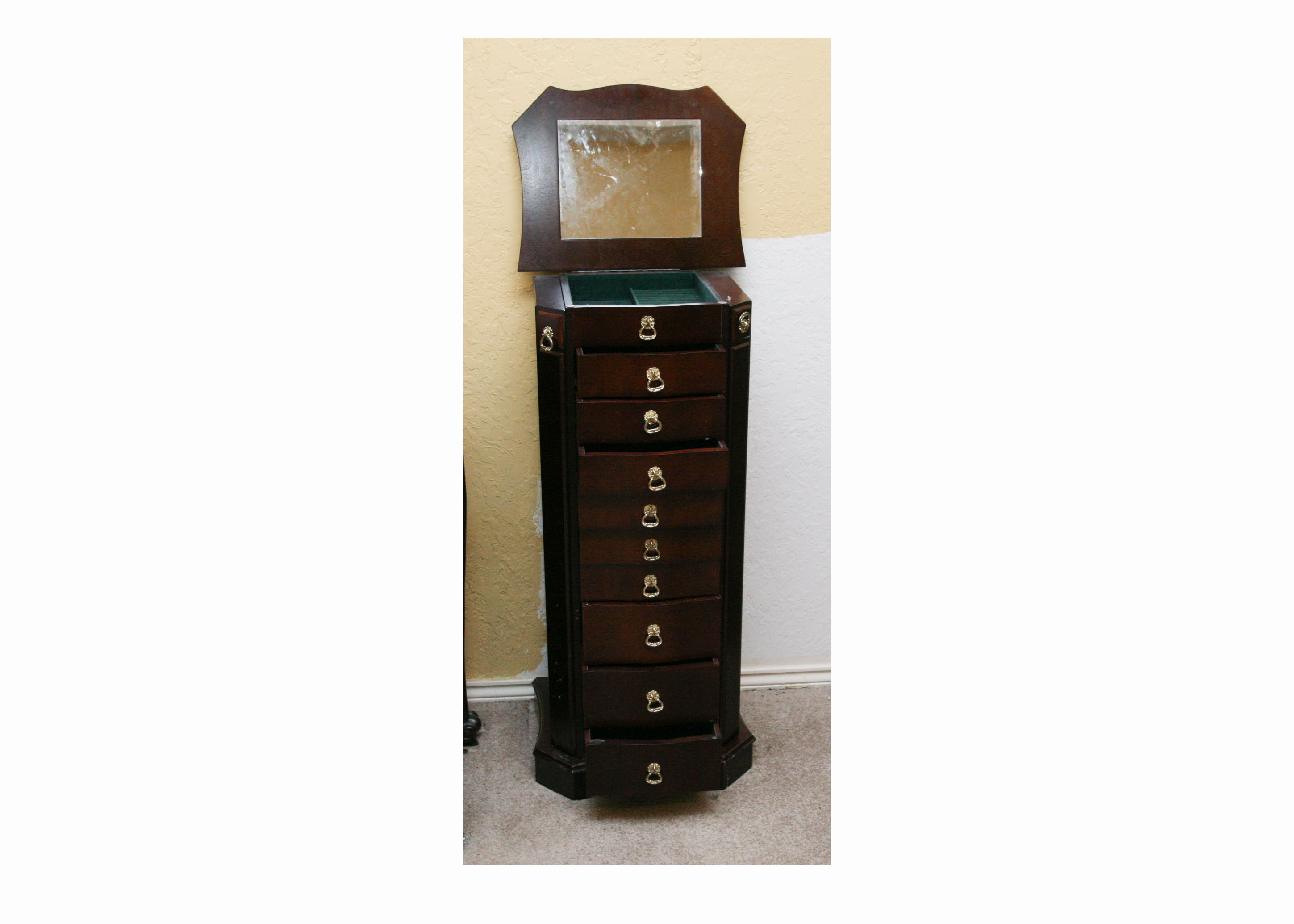 Wooden Jewelry Armoire