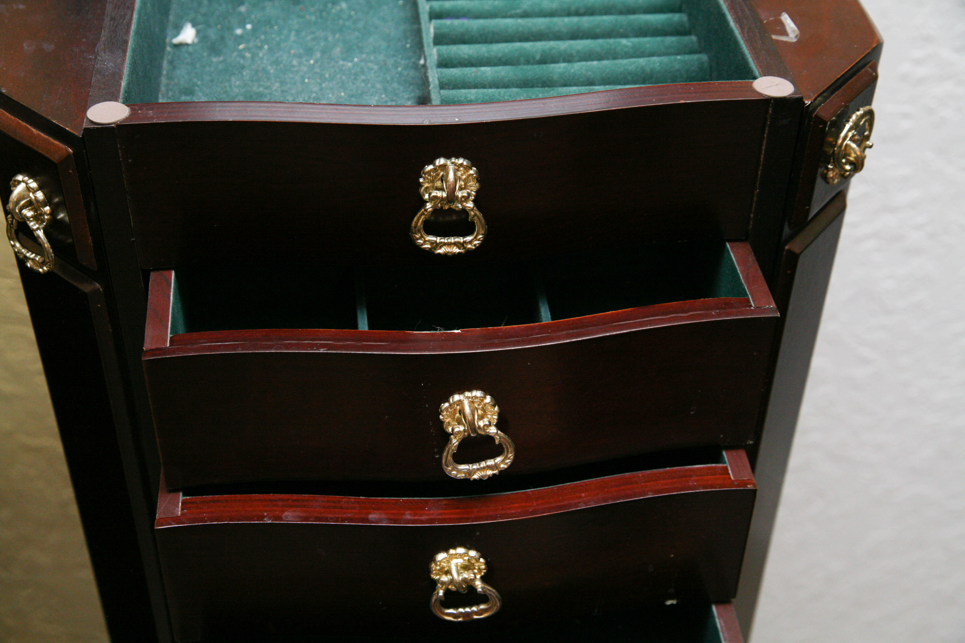 Wooden Jewelry Armoire